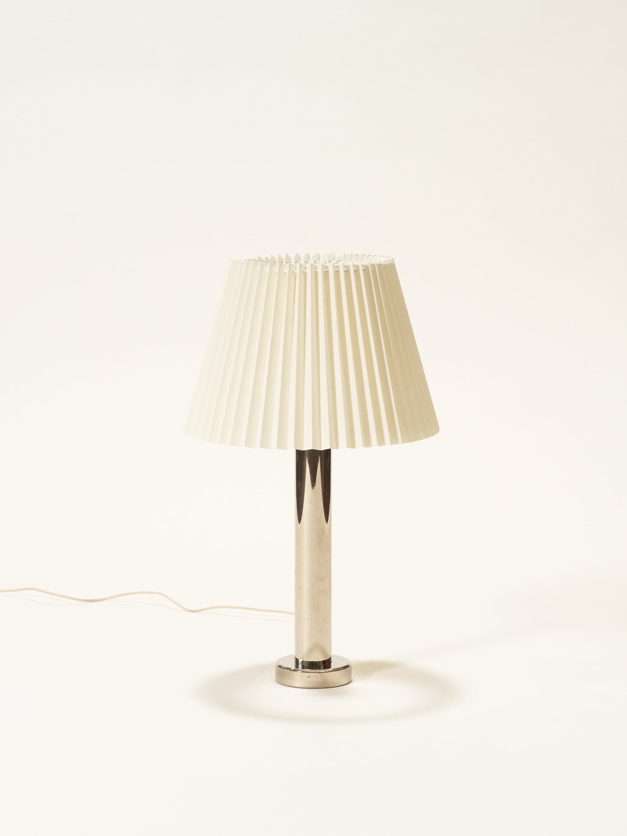 Mid-Century Modern Large Chrome Table Lamp, Sweden, 1970s