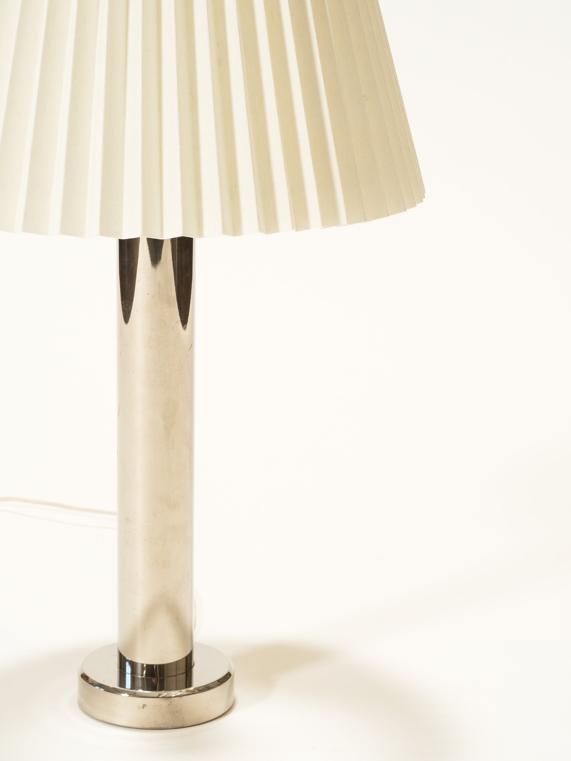 Mid-Century Modern Large Chrome Table Lamp, Sweden, 1970s