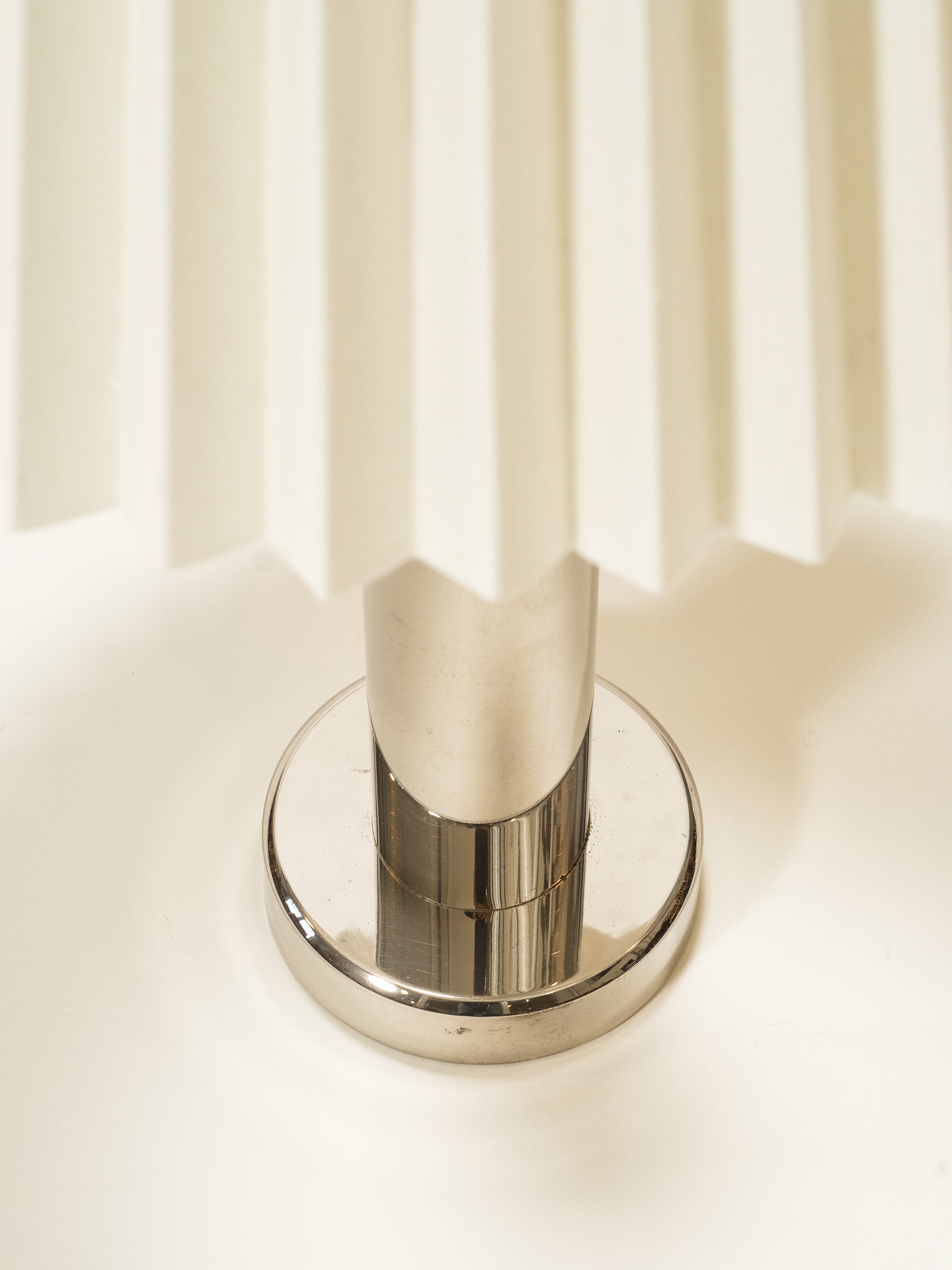 Mid-Century Modern Large Chrome Table Lamp, Sweden, 1970s