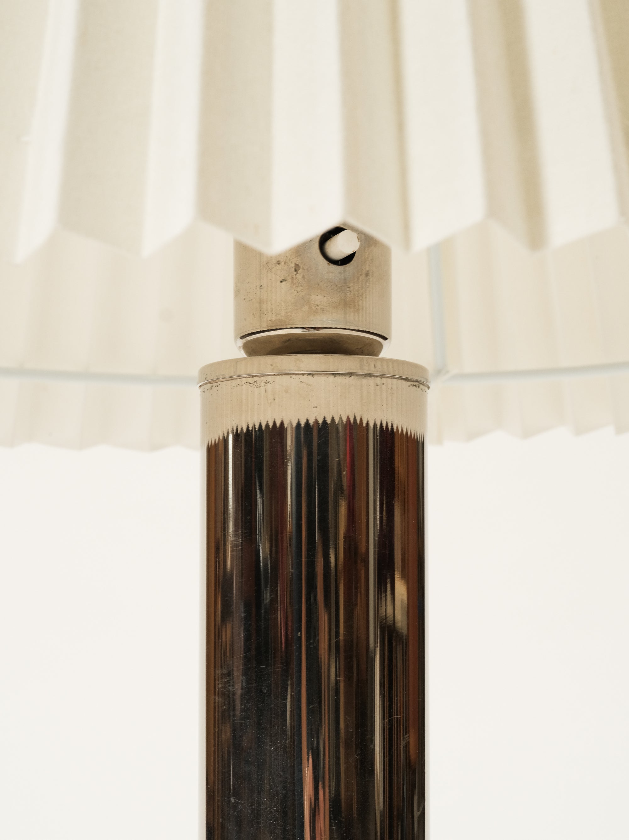 Mid-Century Modern Large Chrome Table Lamp, Sweden, 1970s