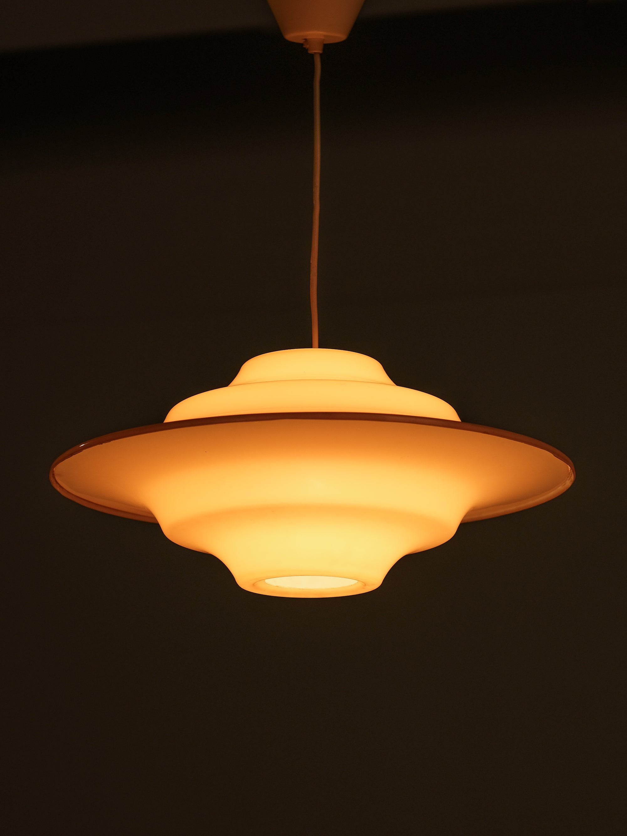 1970s Plastic Ceiling Lamp