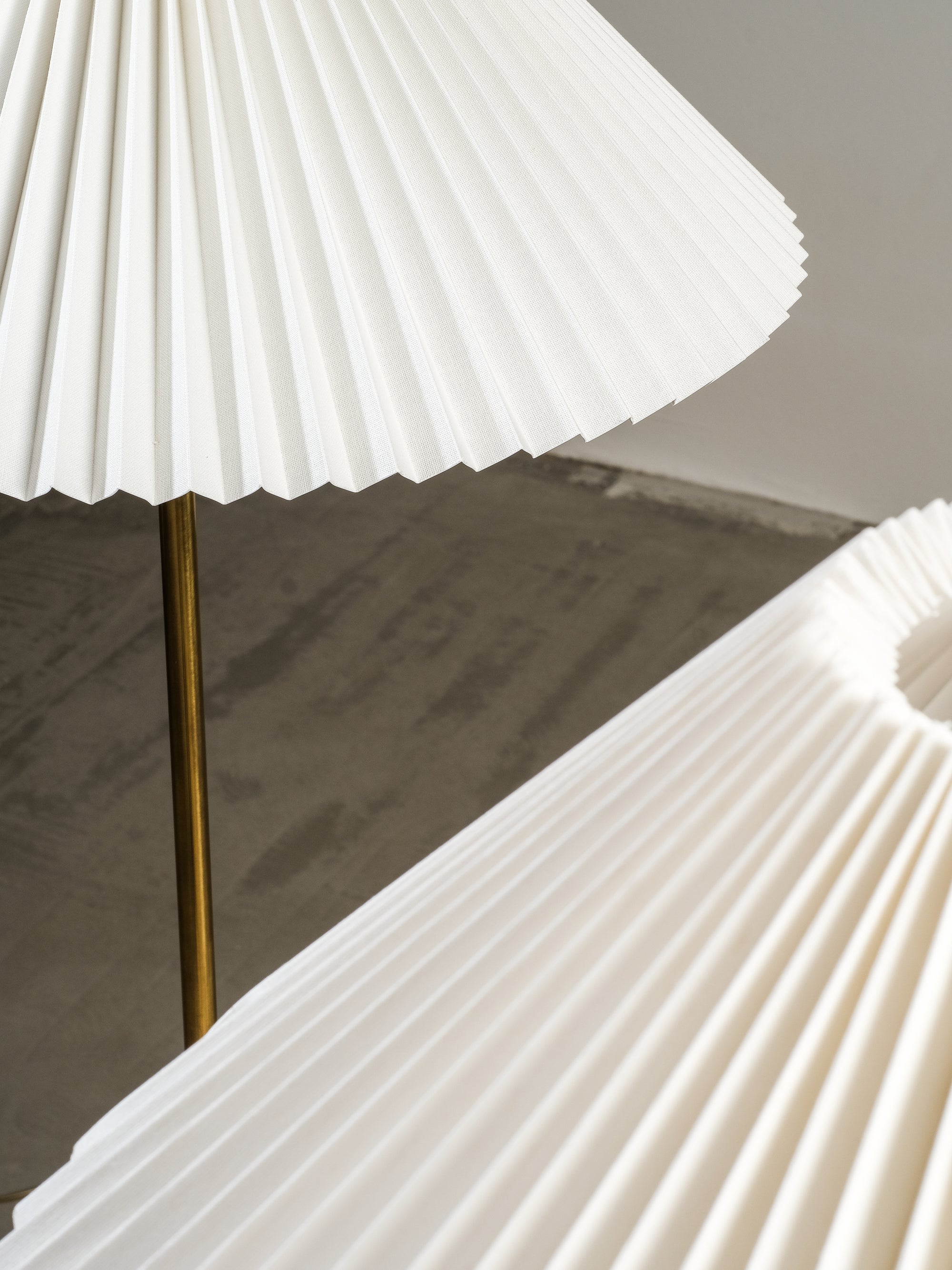 Pair of Mid-Century Modern Swedish Brass & Glass Floor Lamps, 1960s