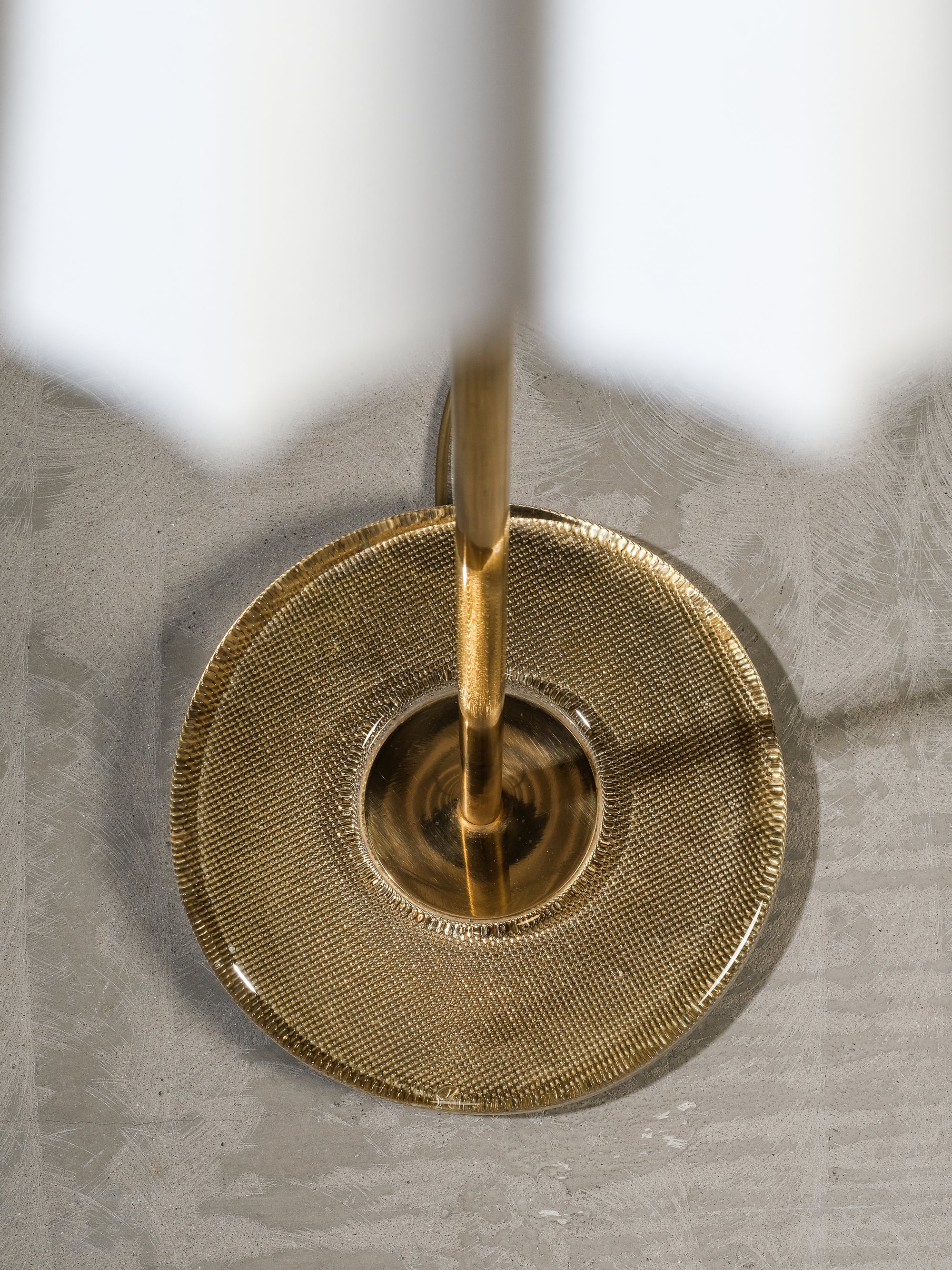 Pair of Mid-Century Modern Swedish Brass & Glass Floor Lamps, 1960s