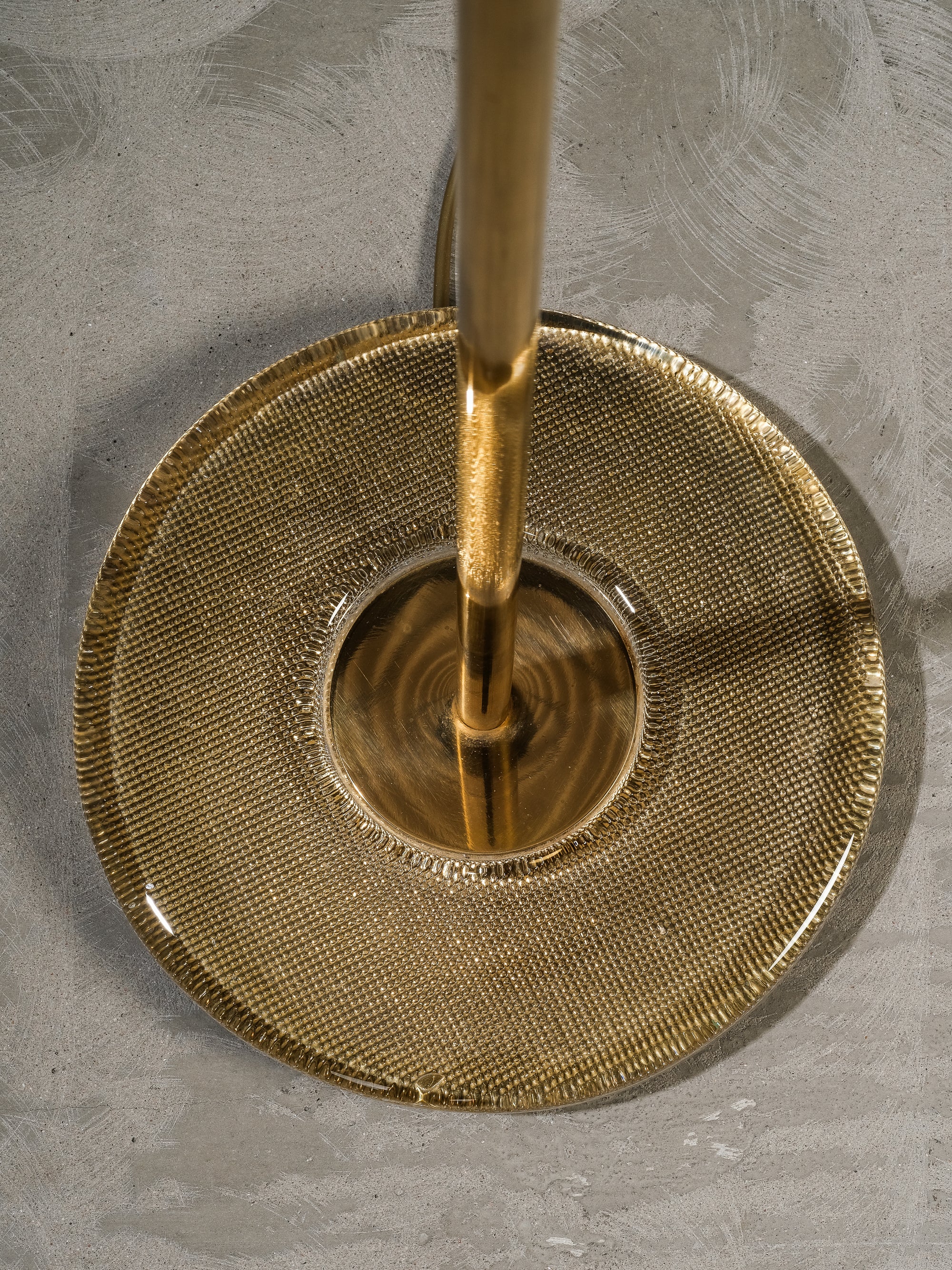 Pair of Mid-Century Modern Swedish Brass & Glass Floor Lamps, 1960s
