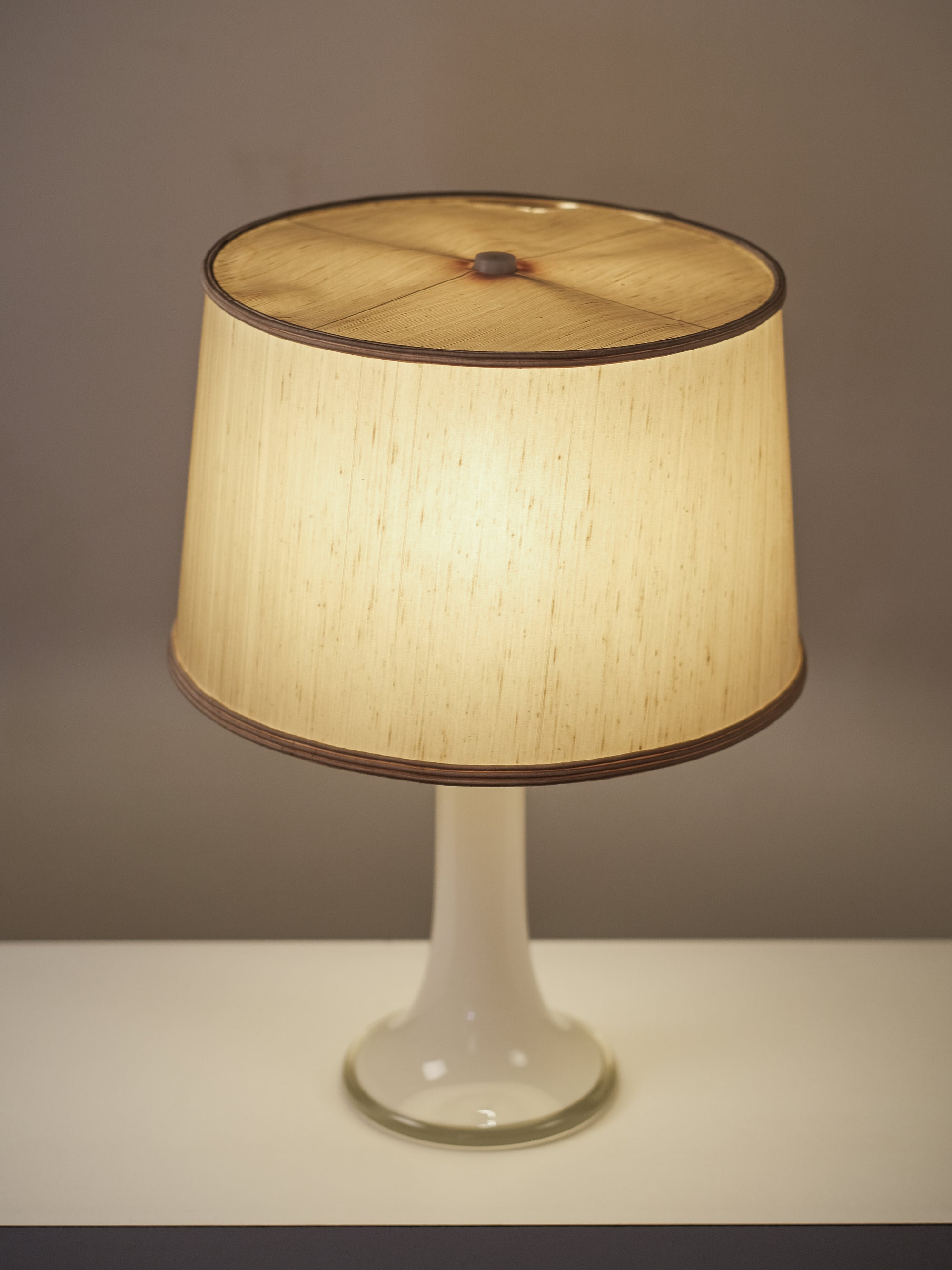 Glass Table Lamp Model 46-017 by Lisa Johansson-Pape for Orno, Finland, 1960s