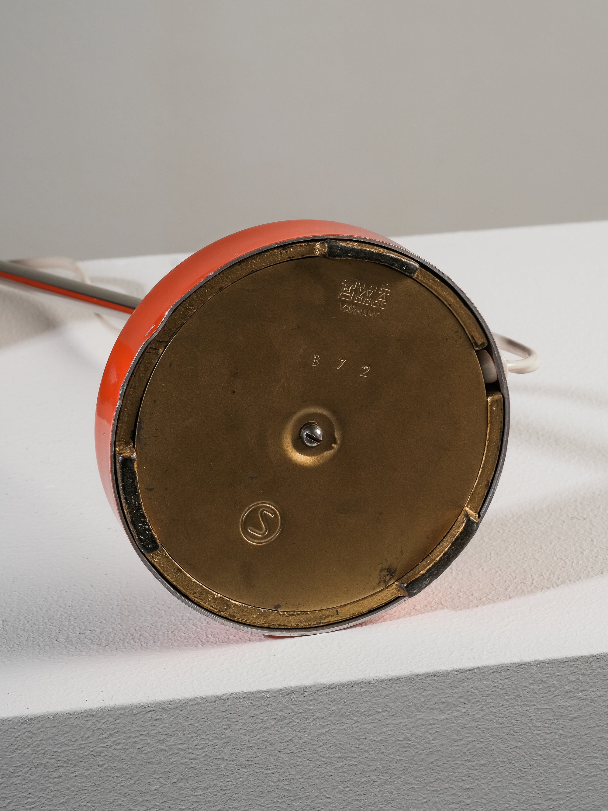 Orange & Chrome Table Lamp by EWÅ Värnamo, 1960s