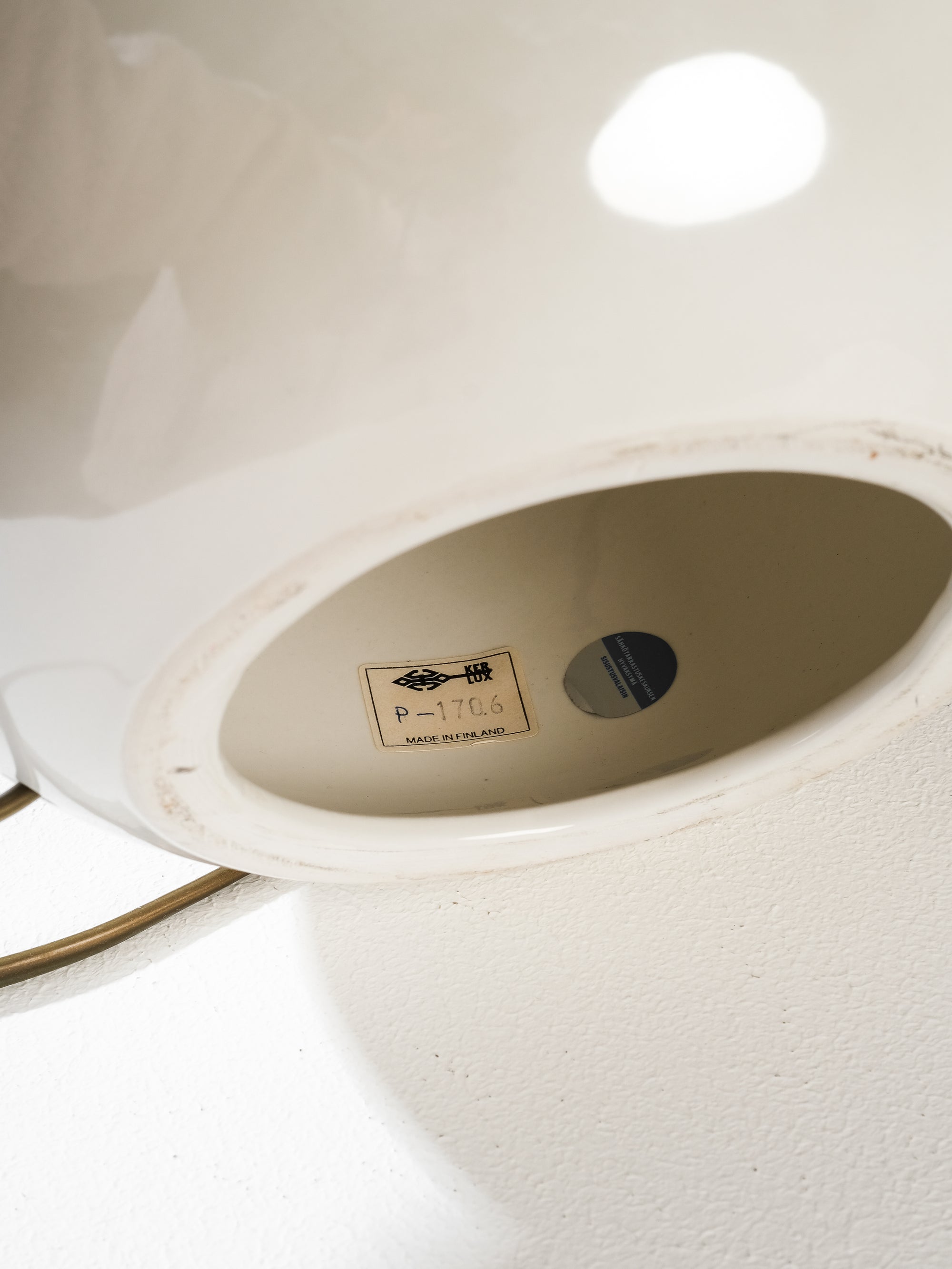 Vintage Ceramic Table Lamp by Ker-Lux, Finland