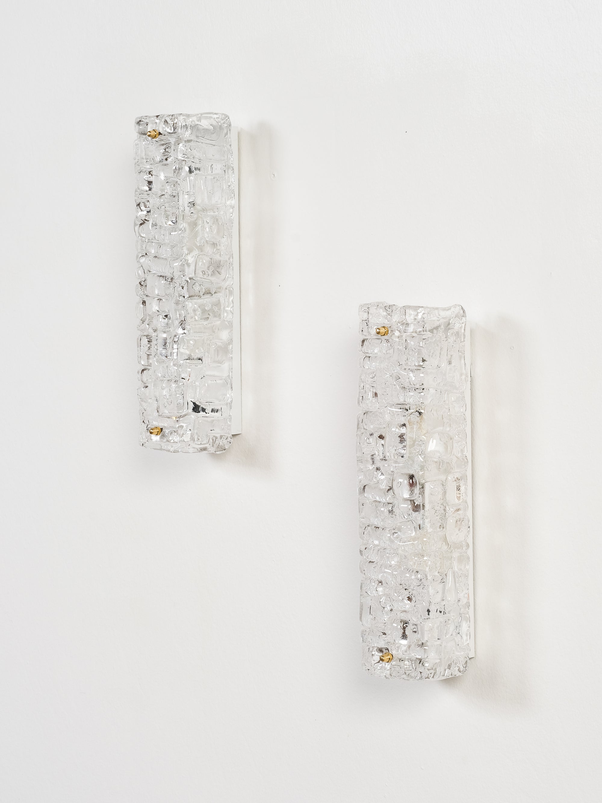 Pair of 'Slovenia' Glass Wall Lamps by Fagerhults Belysning, Sweden, 1960s