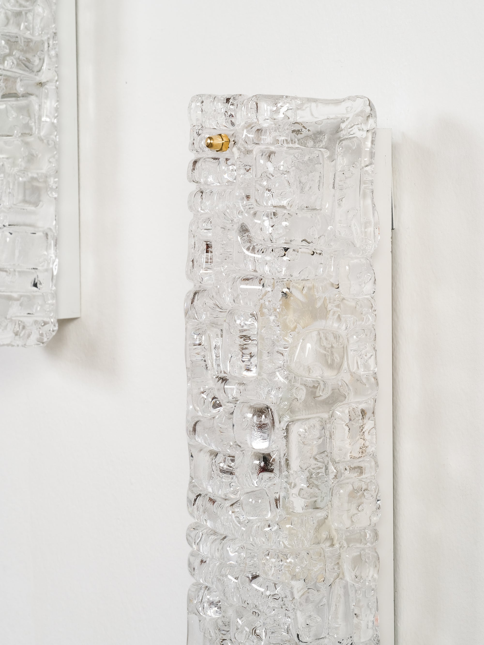 Pair of 'Slovenia' Glass Wall Lamps by Fagerhults Belysning, Sweden, 1960s