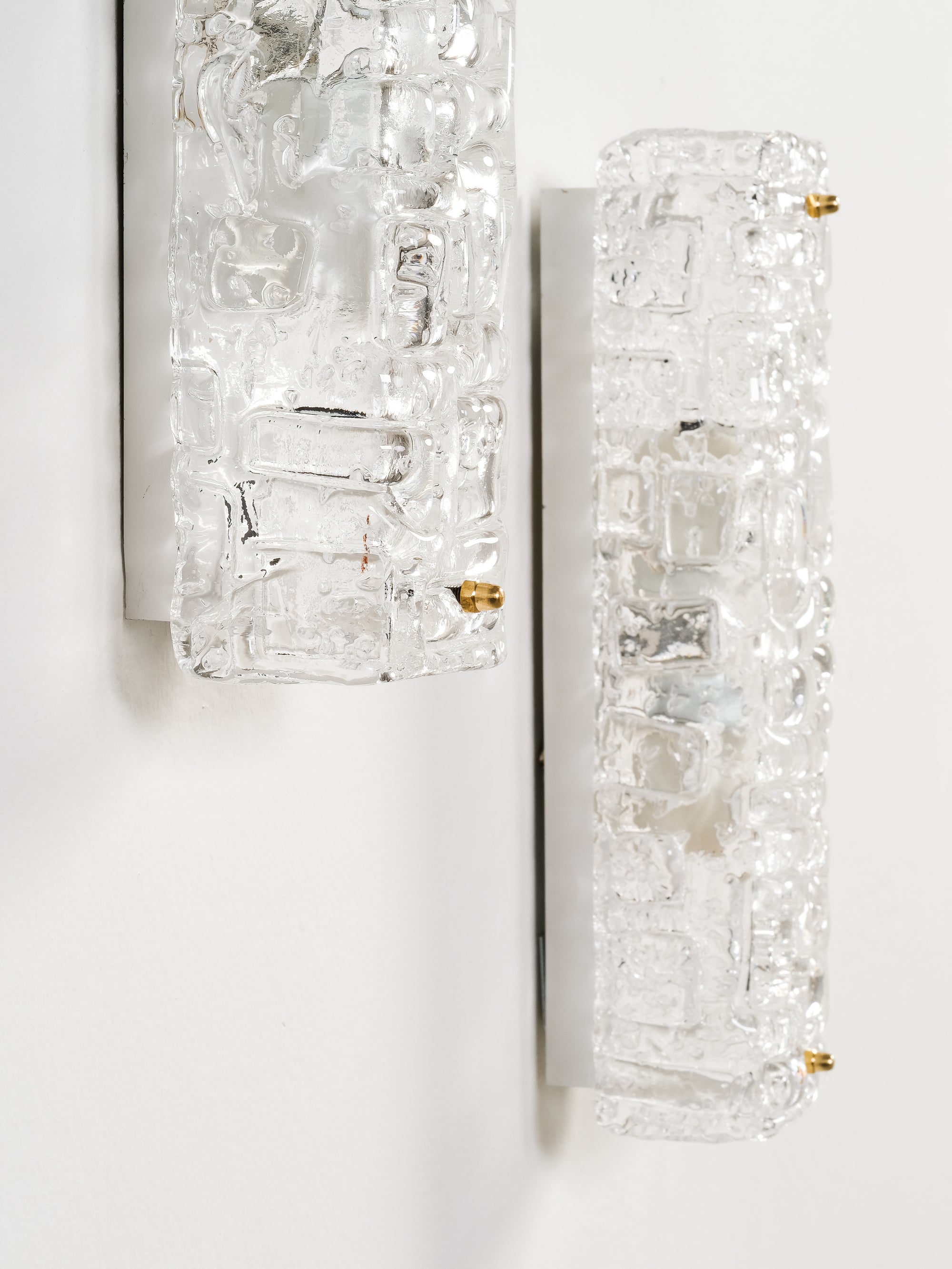 Pair of 'Slovenia' Glass Wall Lamps by Fagerhults Belysning, Sweden, 1960s