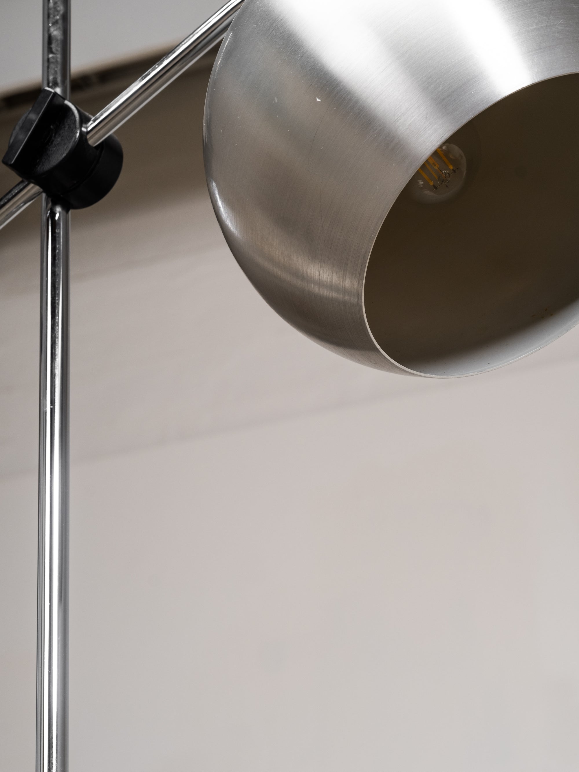 Double-Spotlight Floor Lamp by TS Belysning, Sweden, 1970s