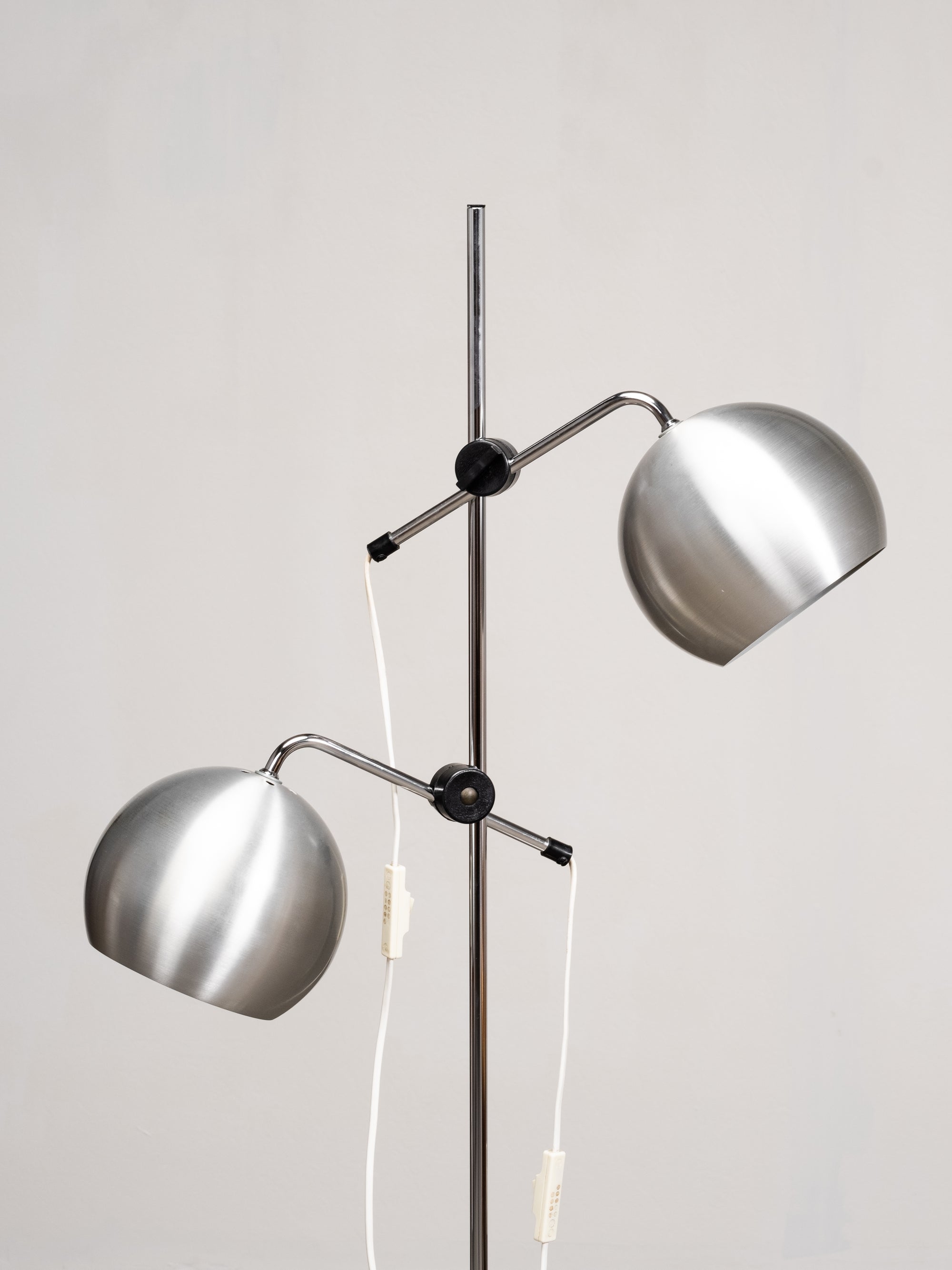 Double-Spotlight Floor Lamp by TS Belysning, Sweden, 1970s