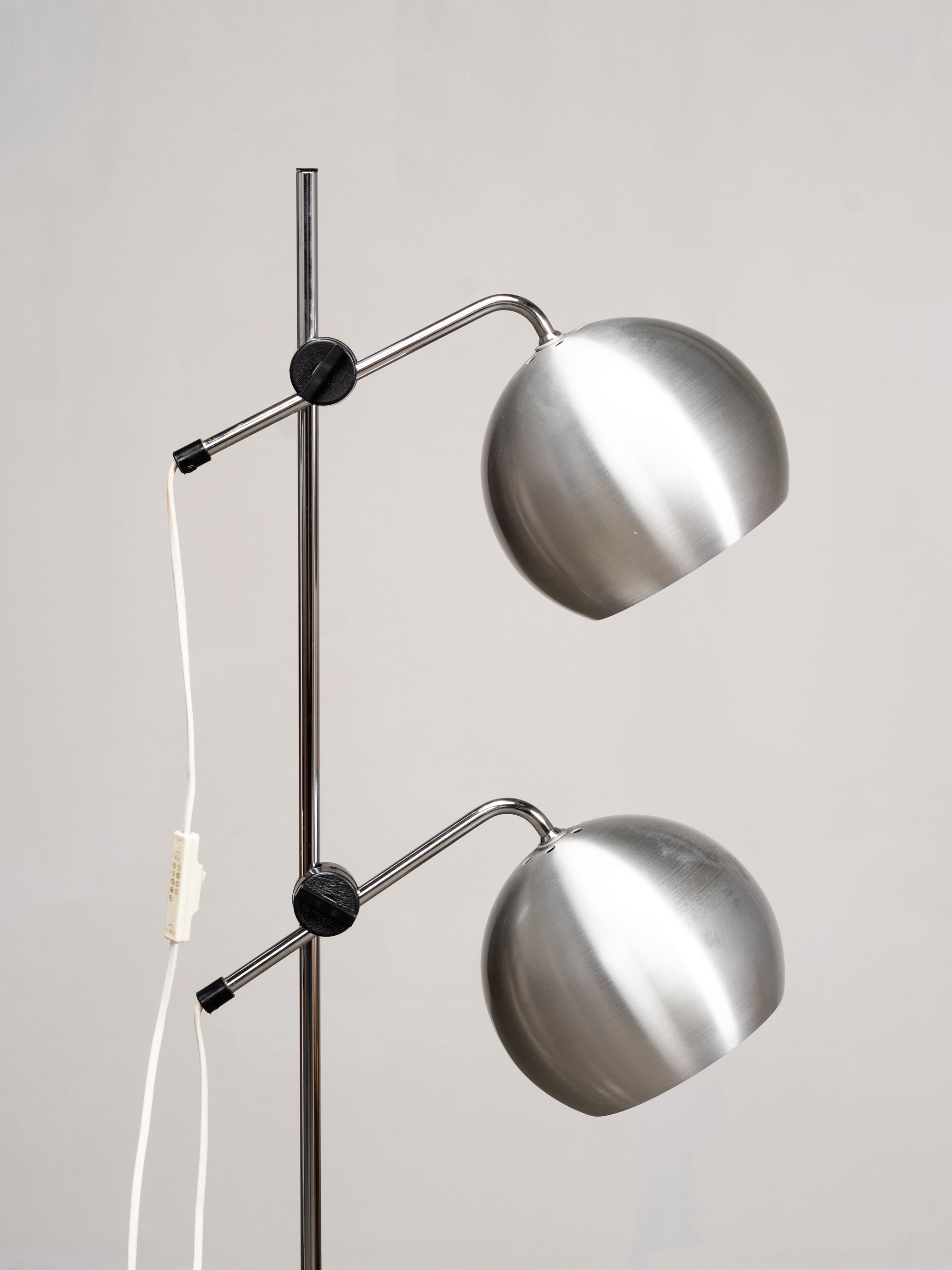 Double-Spotlight Floor Lamp by TS Belysning, Sweden, 1970s