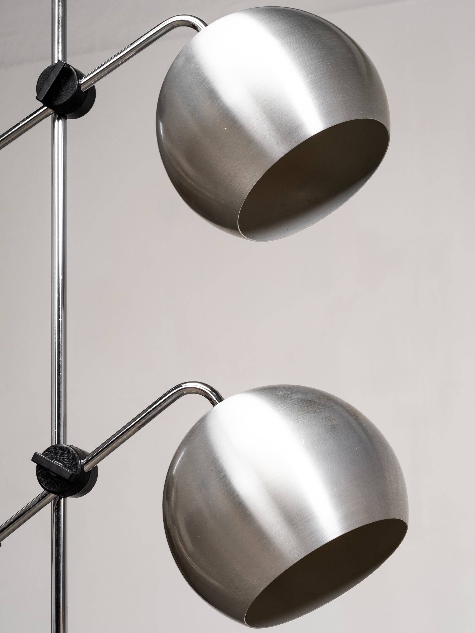 Double-Spotlight Floor Lamp by TS Belysning, Sweden, 1970s