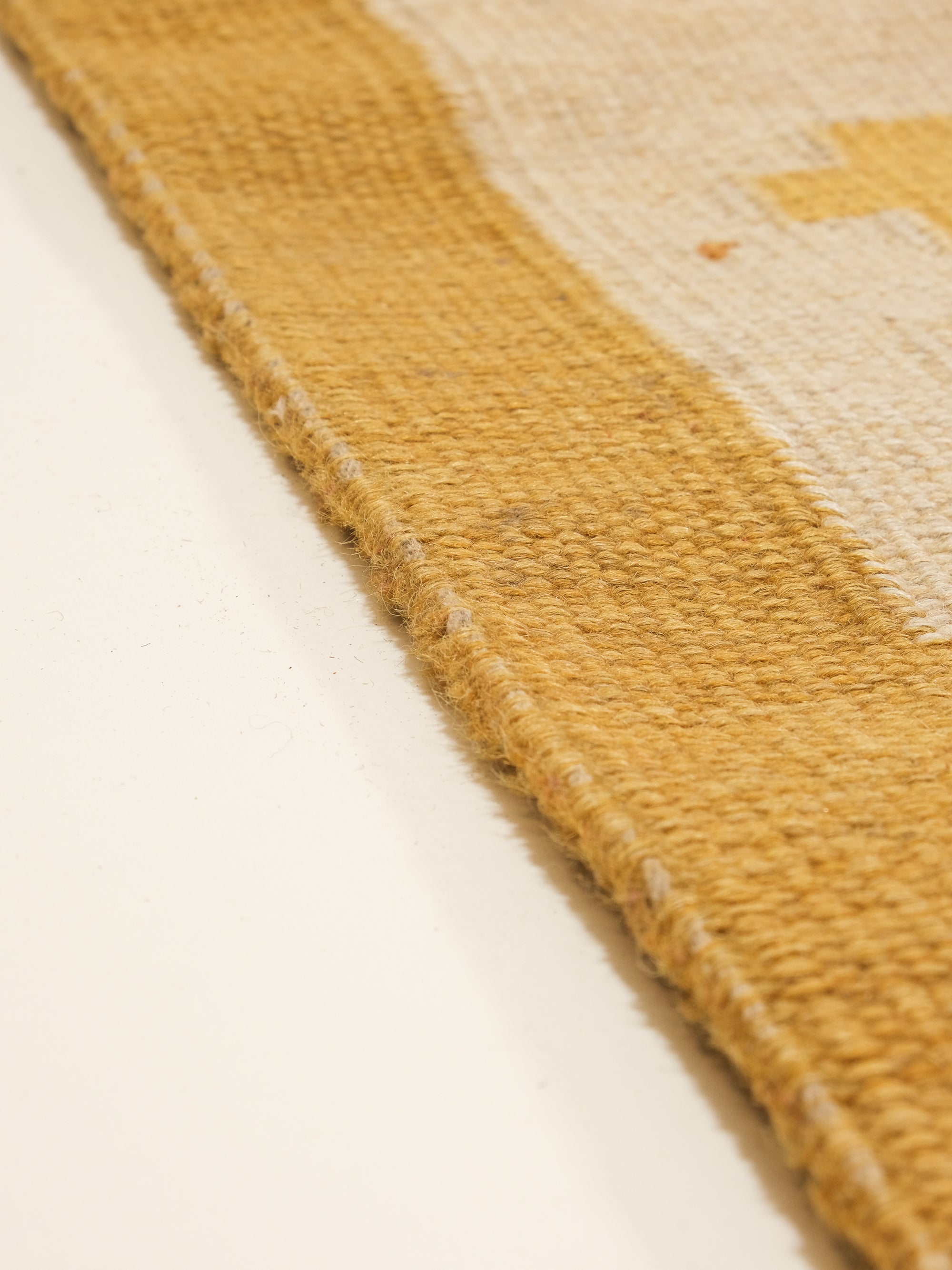 Vintage Swedish Flatweave Wool Rug