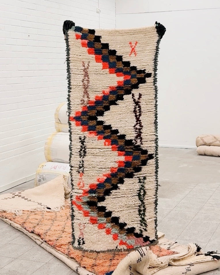 Moroccan Wool Rug | 183 x 77 cm