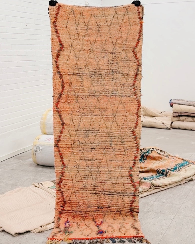 Moroccan Wool Rug | 250 x 86 cm