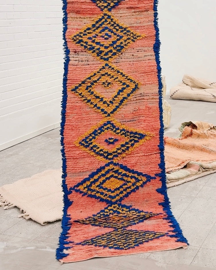 Moroccan Wool Rug | 305 x 88 cm