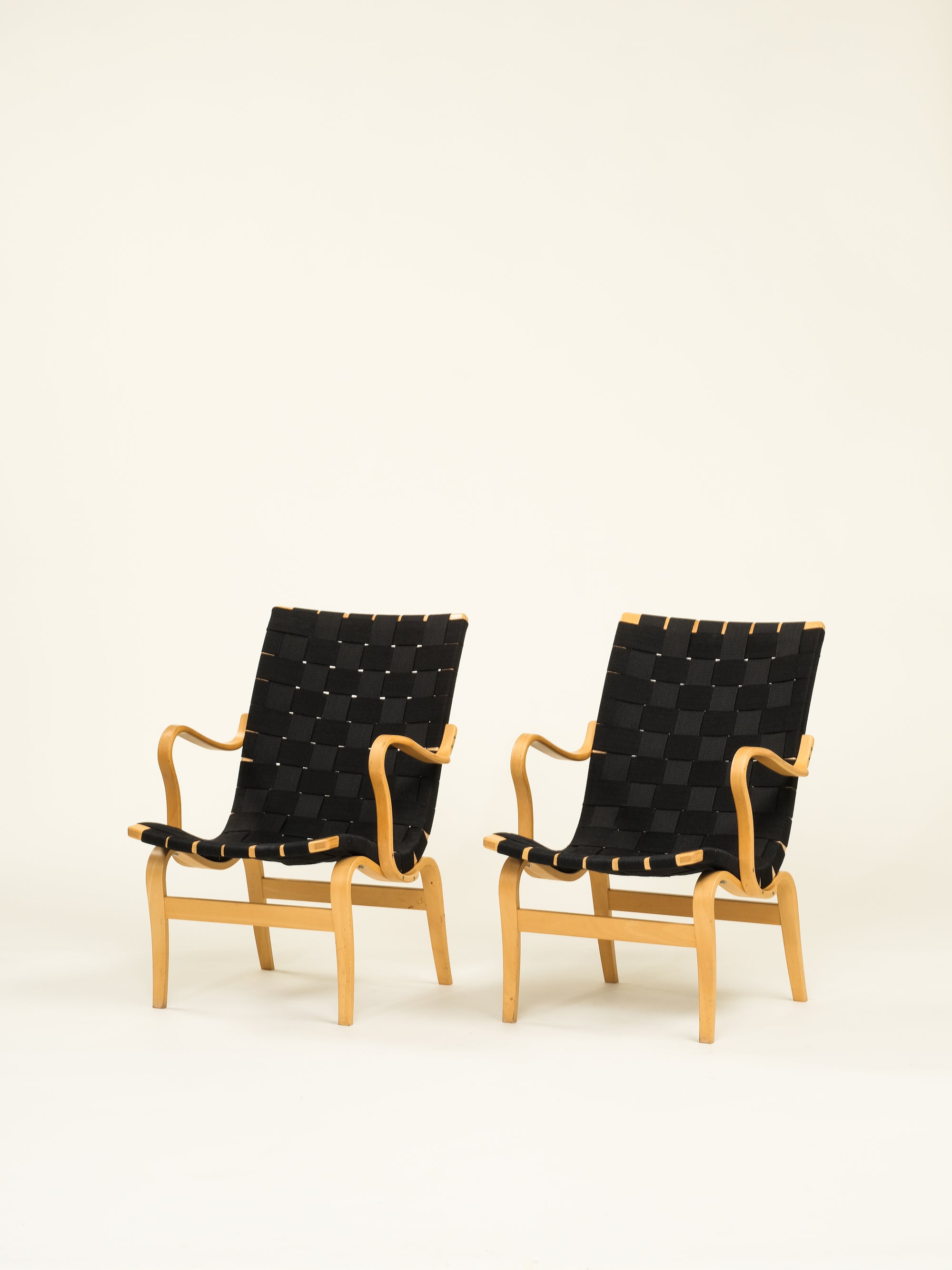 'Eva' Armchairs by Bruno Mathsson, Dux, Set of 2