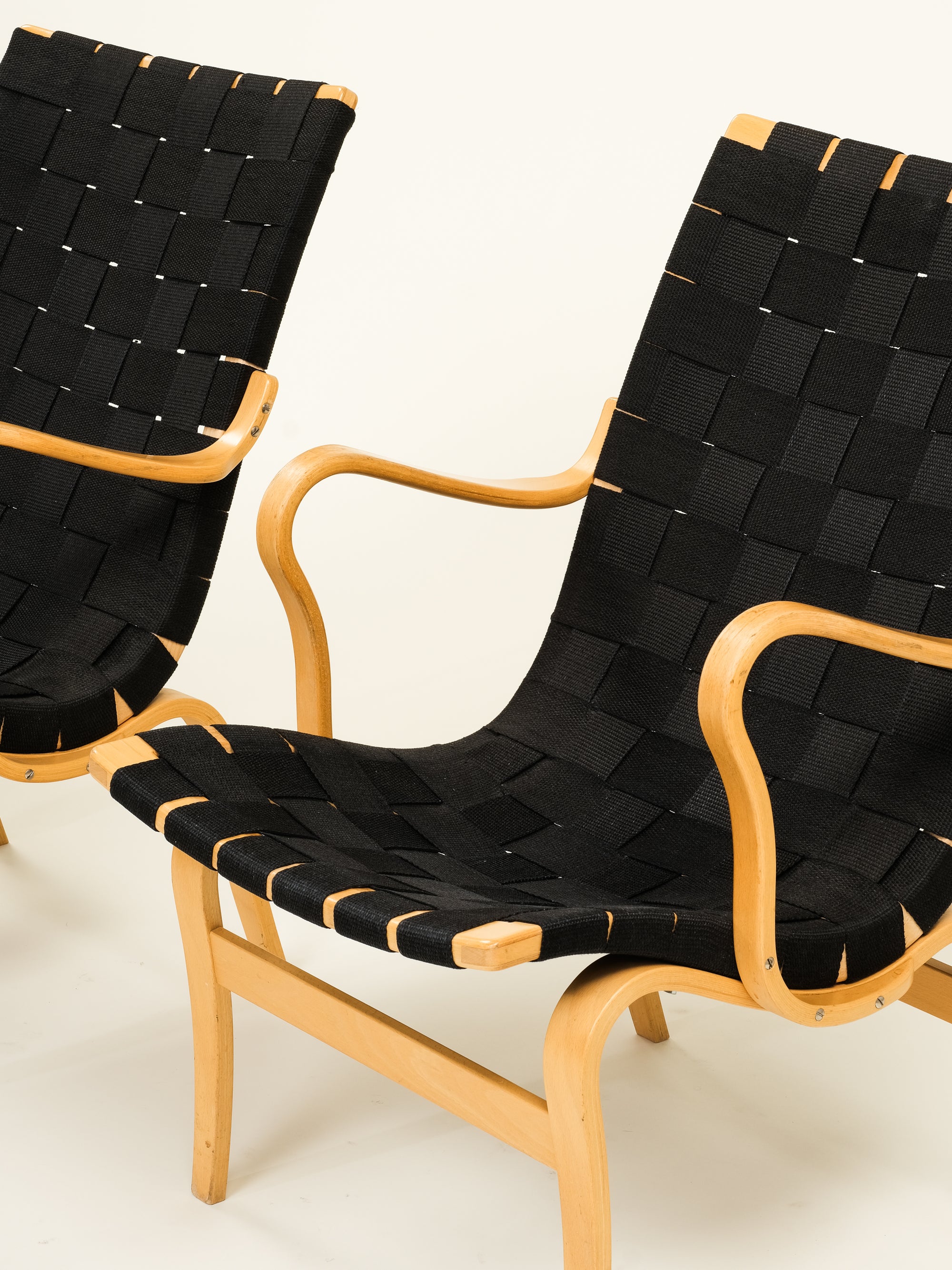 'Eva' Armchairs by Bruno Mathsson, Dux, Set of 2