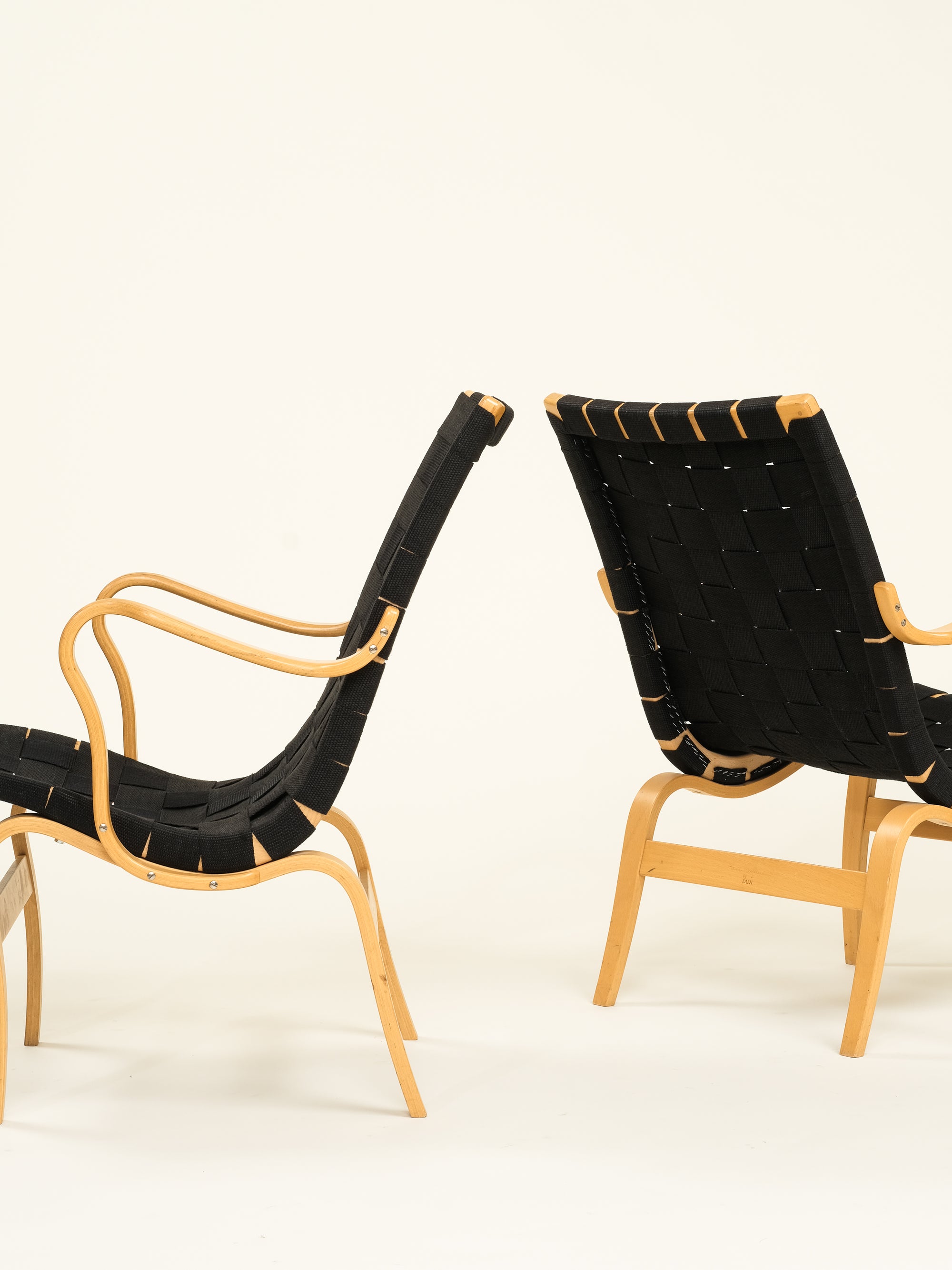 'Eva' Armchairs by Bruno Mathsson, Dux, Set of 2