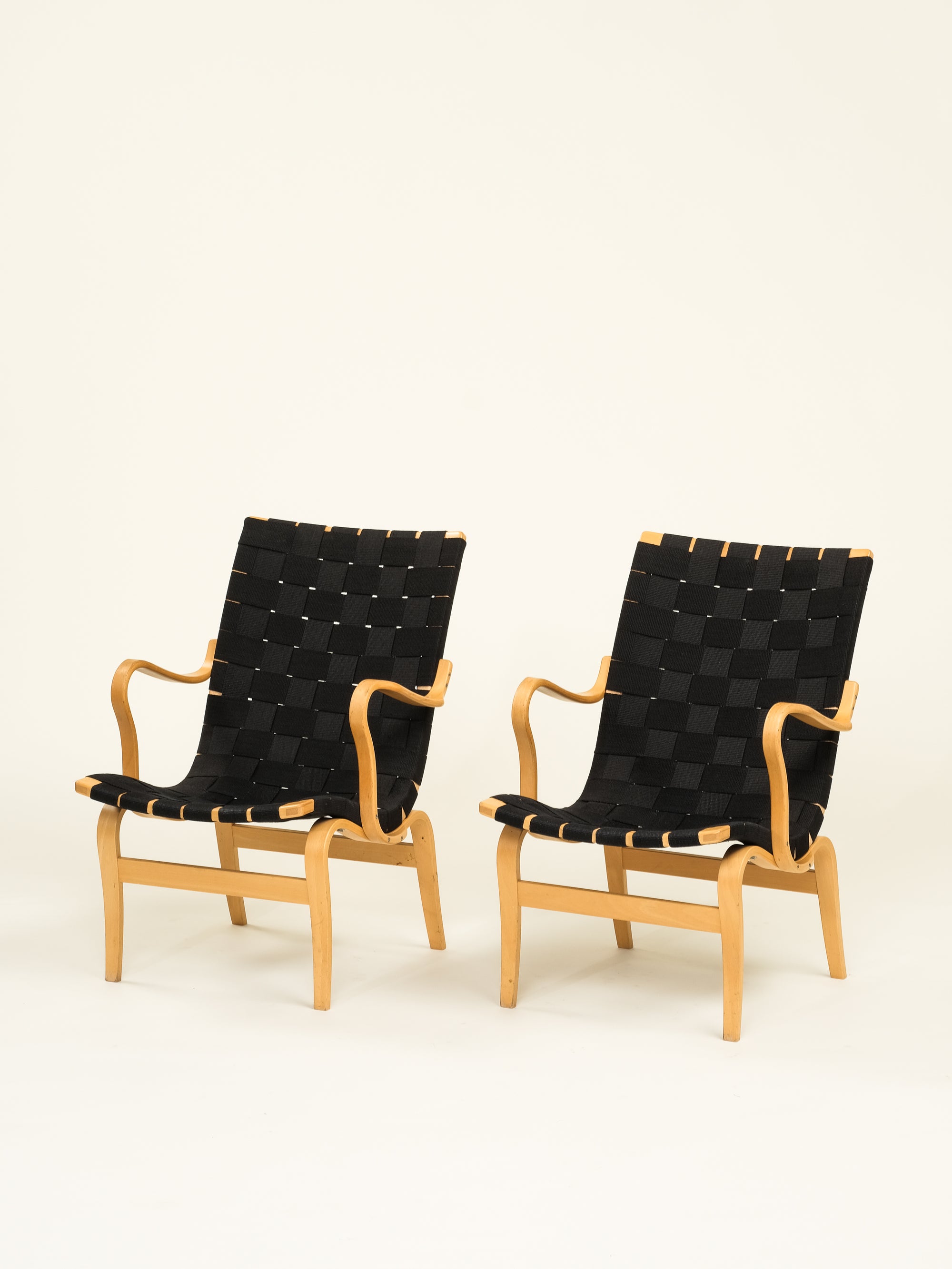 'Eva' Armchairs by Bruno Mathsson, Dux, Set of 2