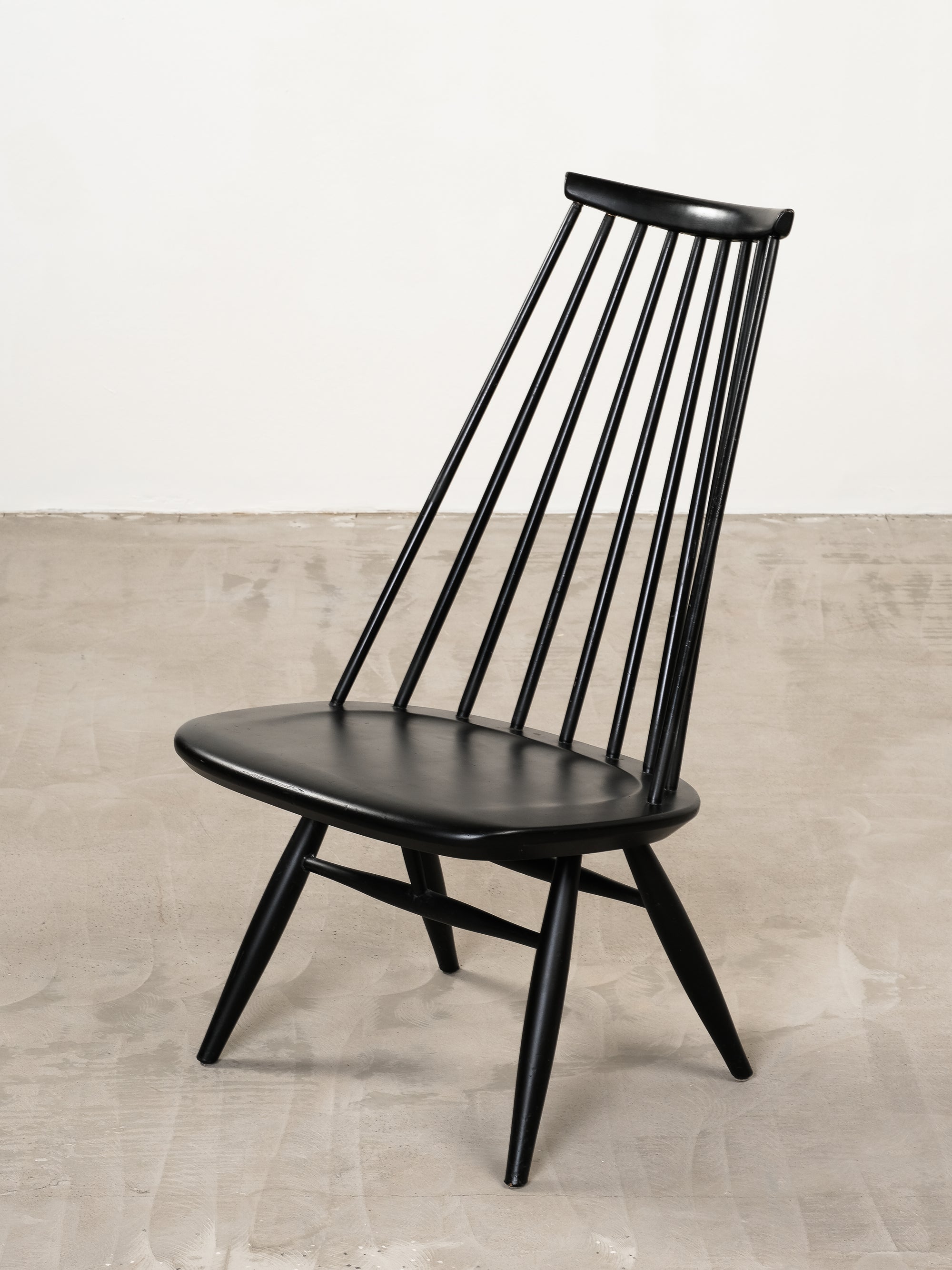 Vintage Black "Mademoiselle" Chair by Ilmari Tapiovaara for Asko