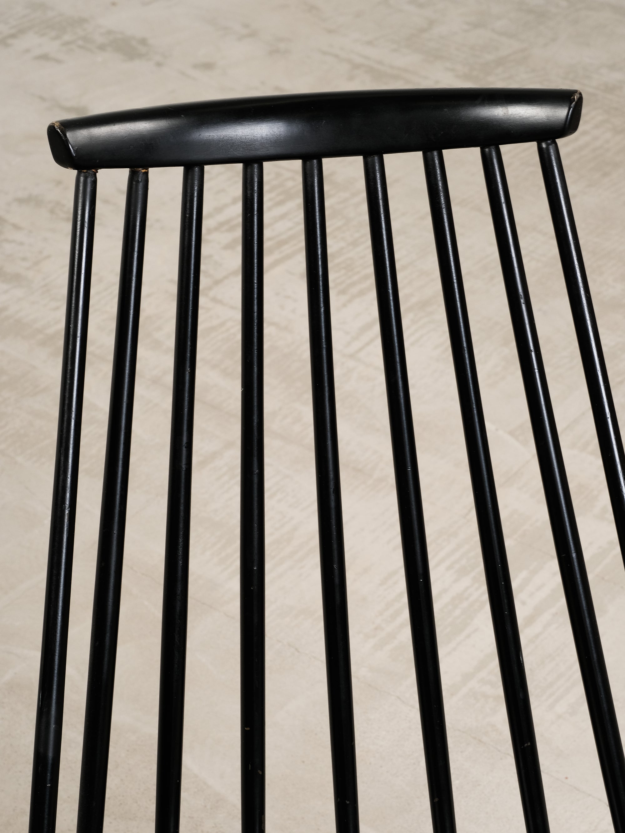 Vintage Black "Mademoiselle" Chair by Ilmari Tapiovaara for Asko