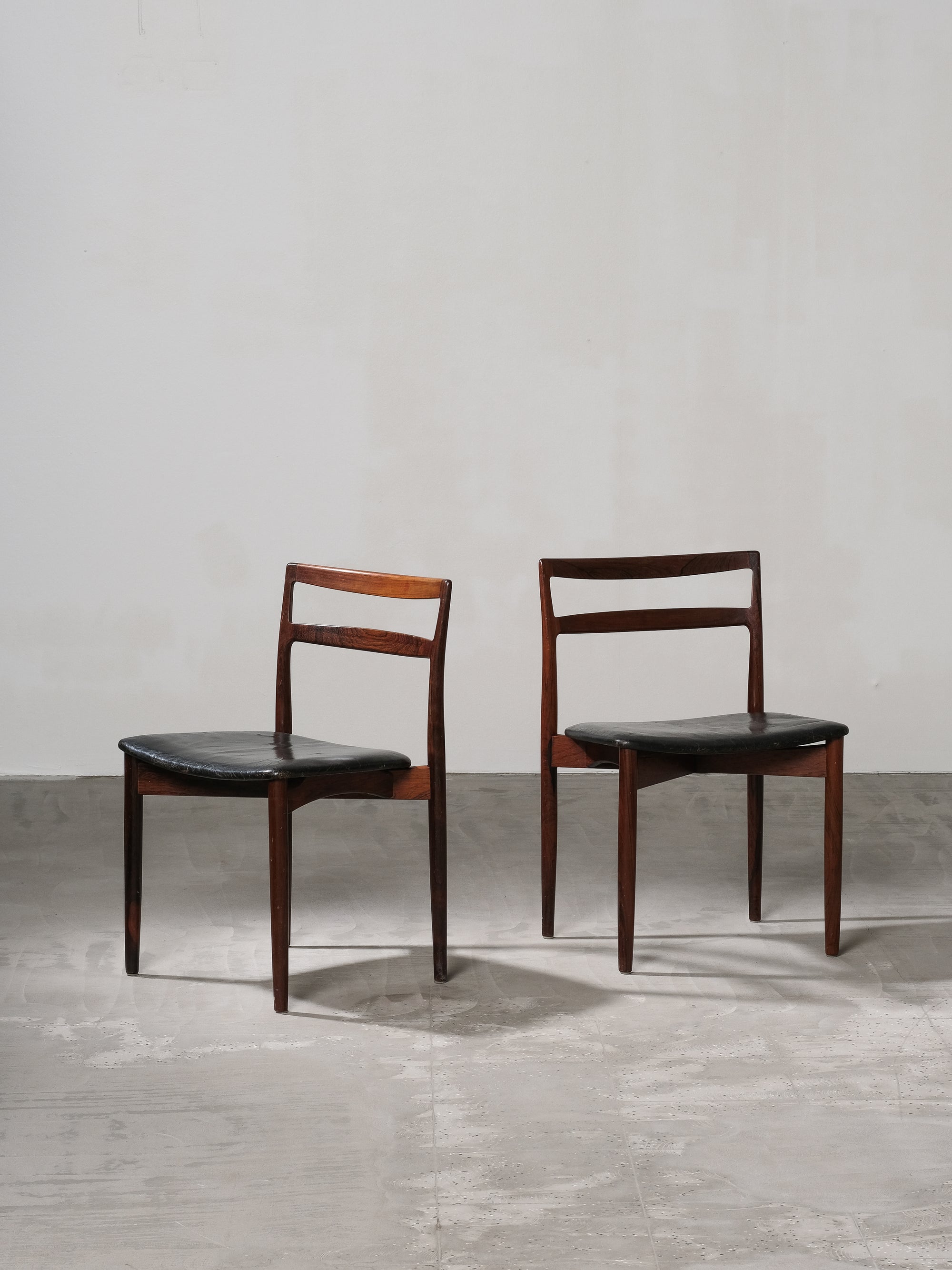 Pair of Harry Østergaard Model 61 Dining Chairs, Randers Mobelfabrik, Denmark, 1960s