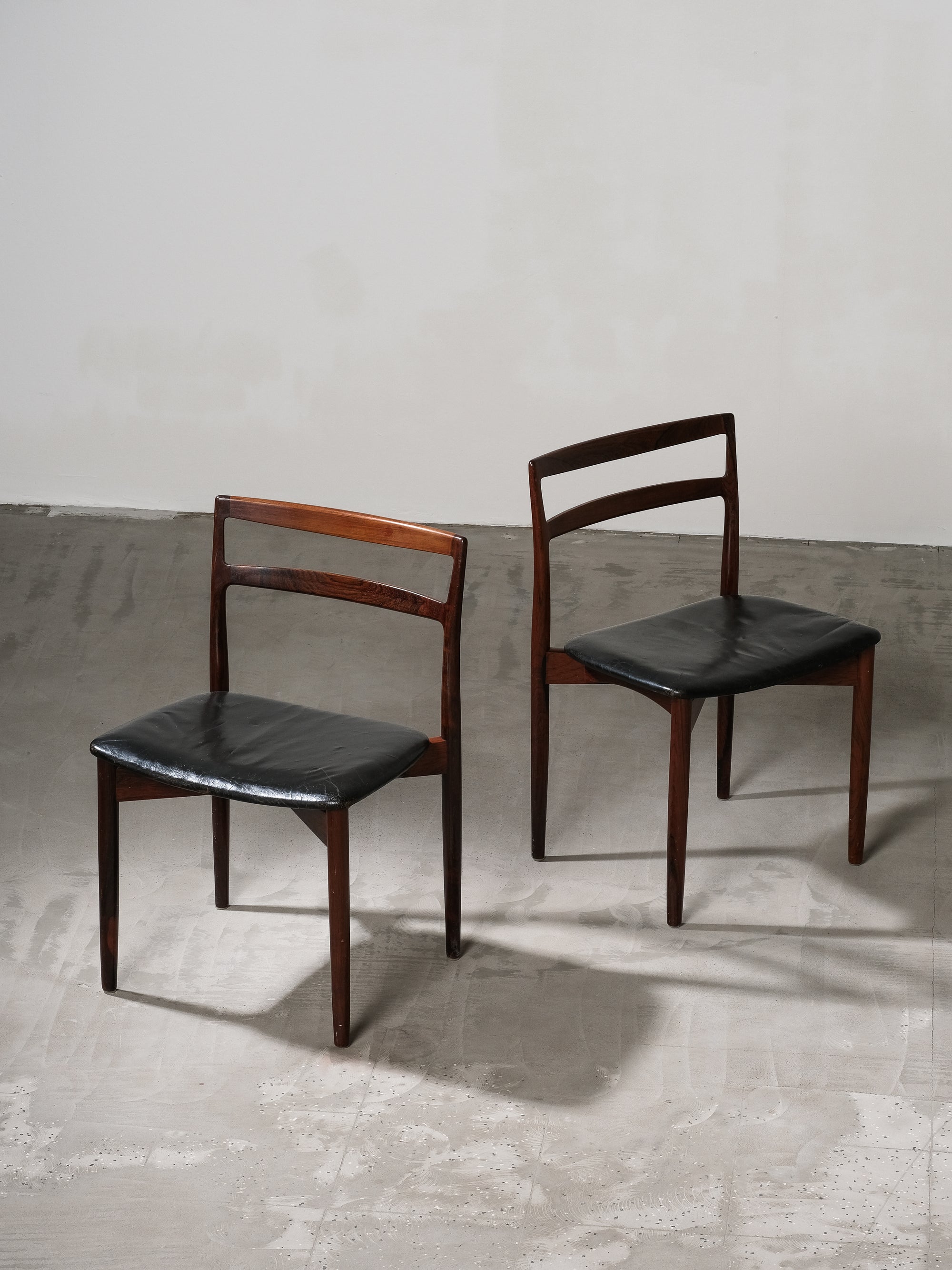 Pair of Harry Østergaard Model 61 Dining Chairs, Randers Mobelfabrik, Denmark, 1960s