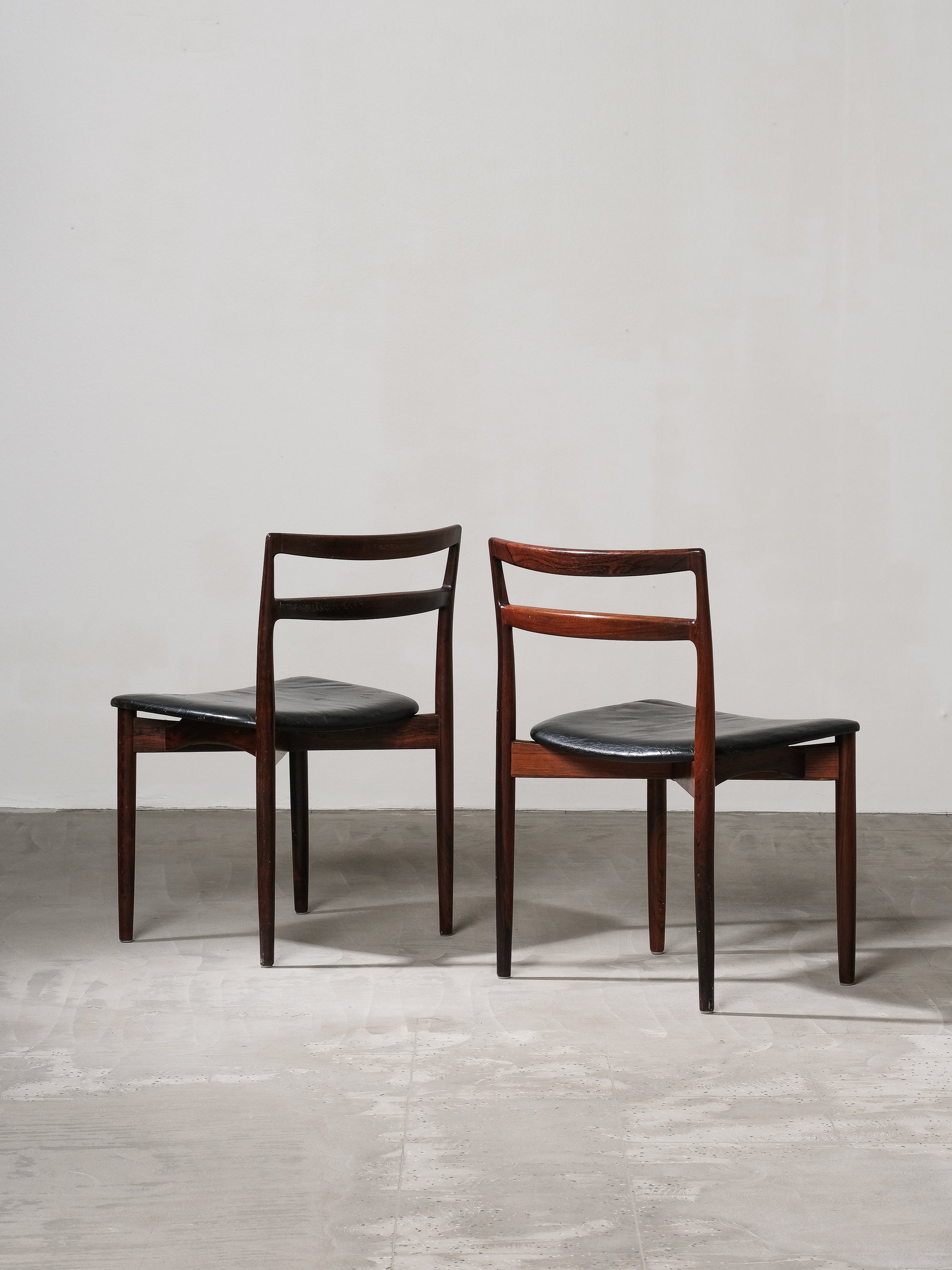 Pair of Harry Østergaard Model 61 Dining Chairs, Randers Mobelfabrik, Denmark, 1960s