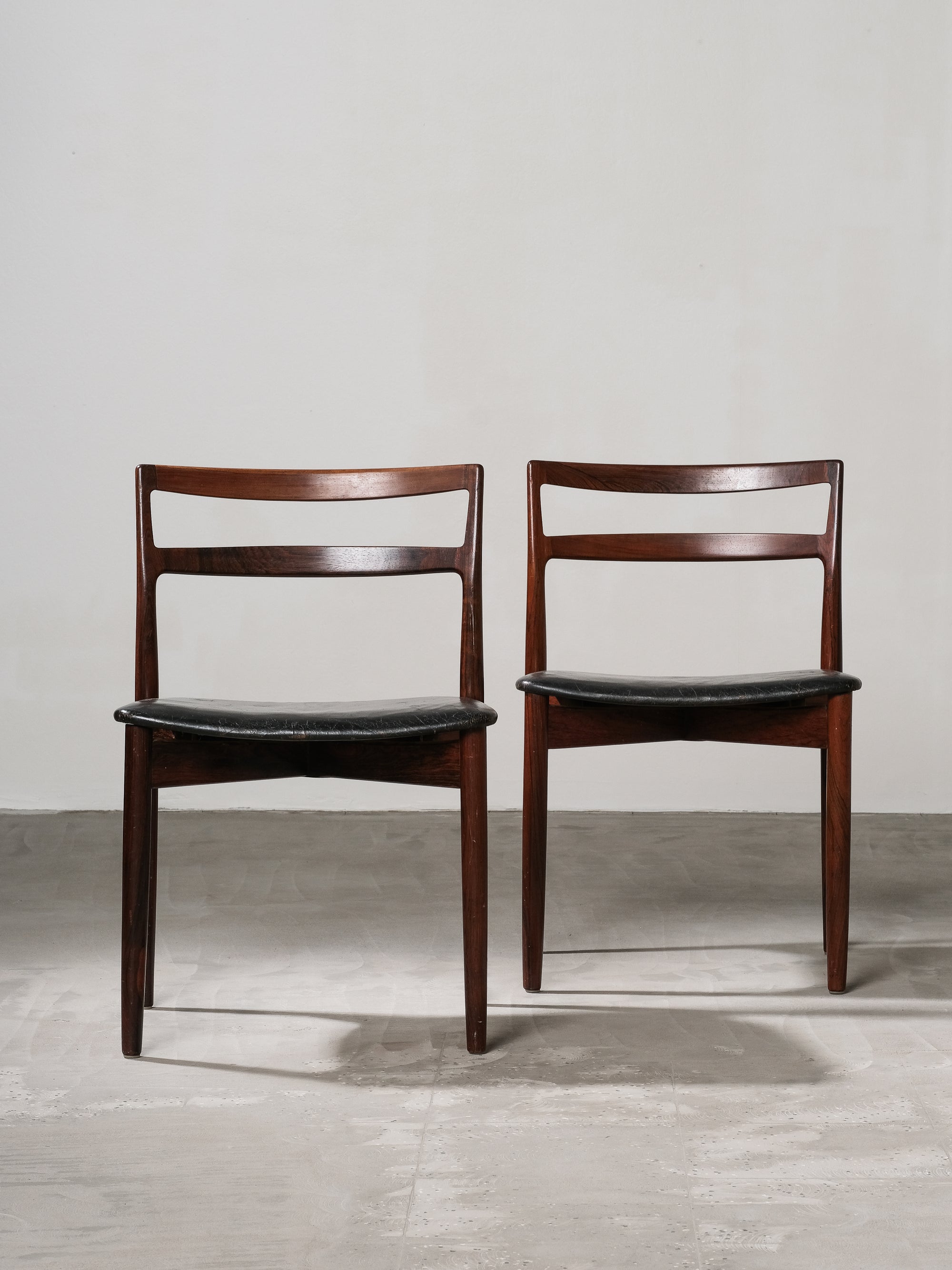 Pair of Harry Østergaard Model 61 Dining Chairs, Randers Mobelfabrik, Denmark, 1960s