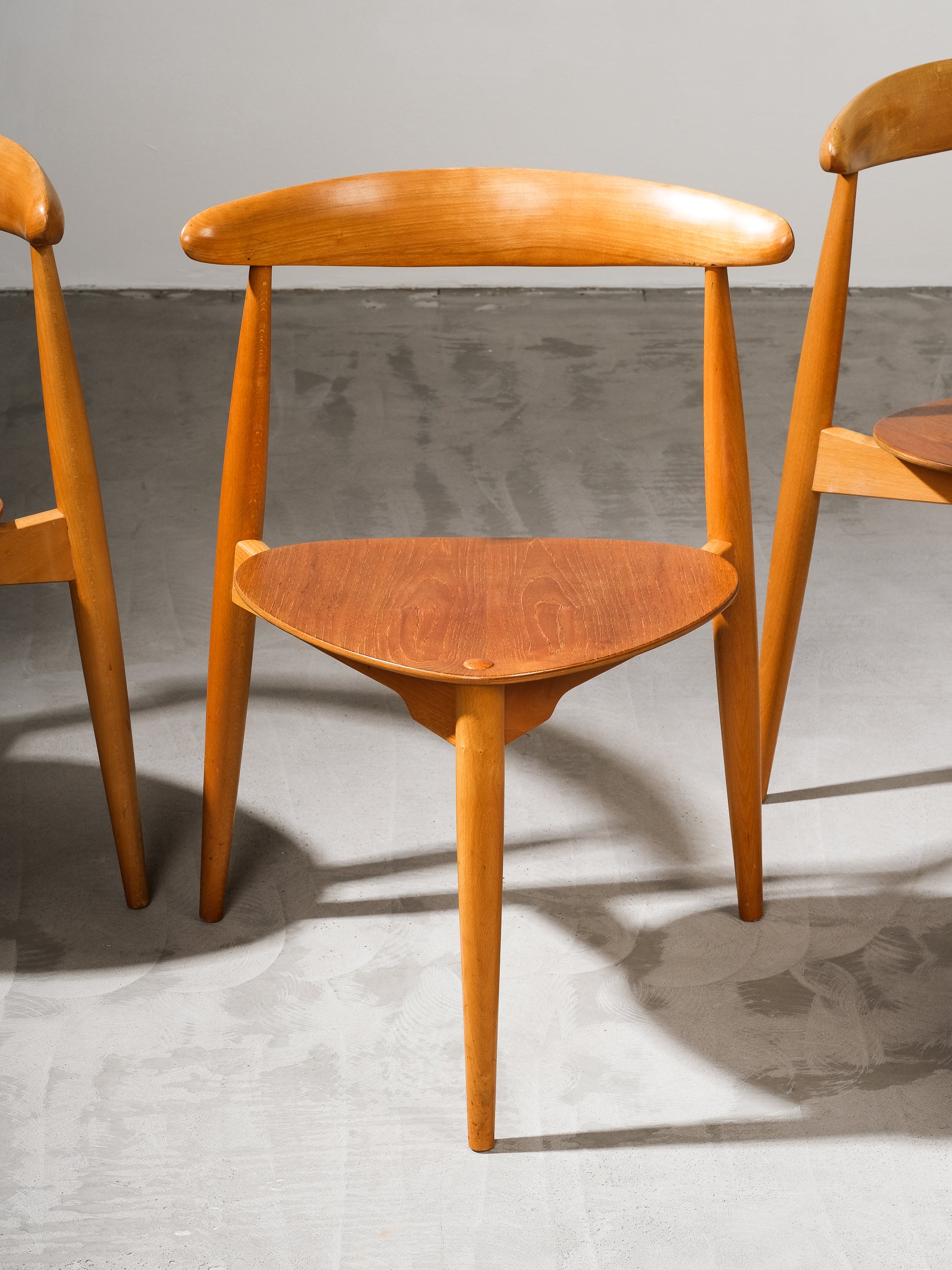 FH4103 Heart Dining Chairs by Hans Wegner for Fritz Hansen, Denmark, 1950s, Set 4