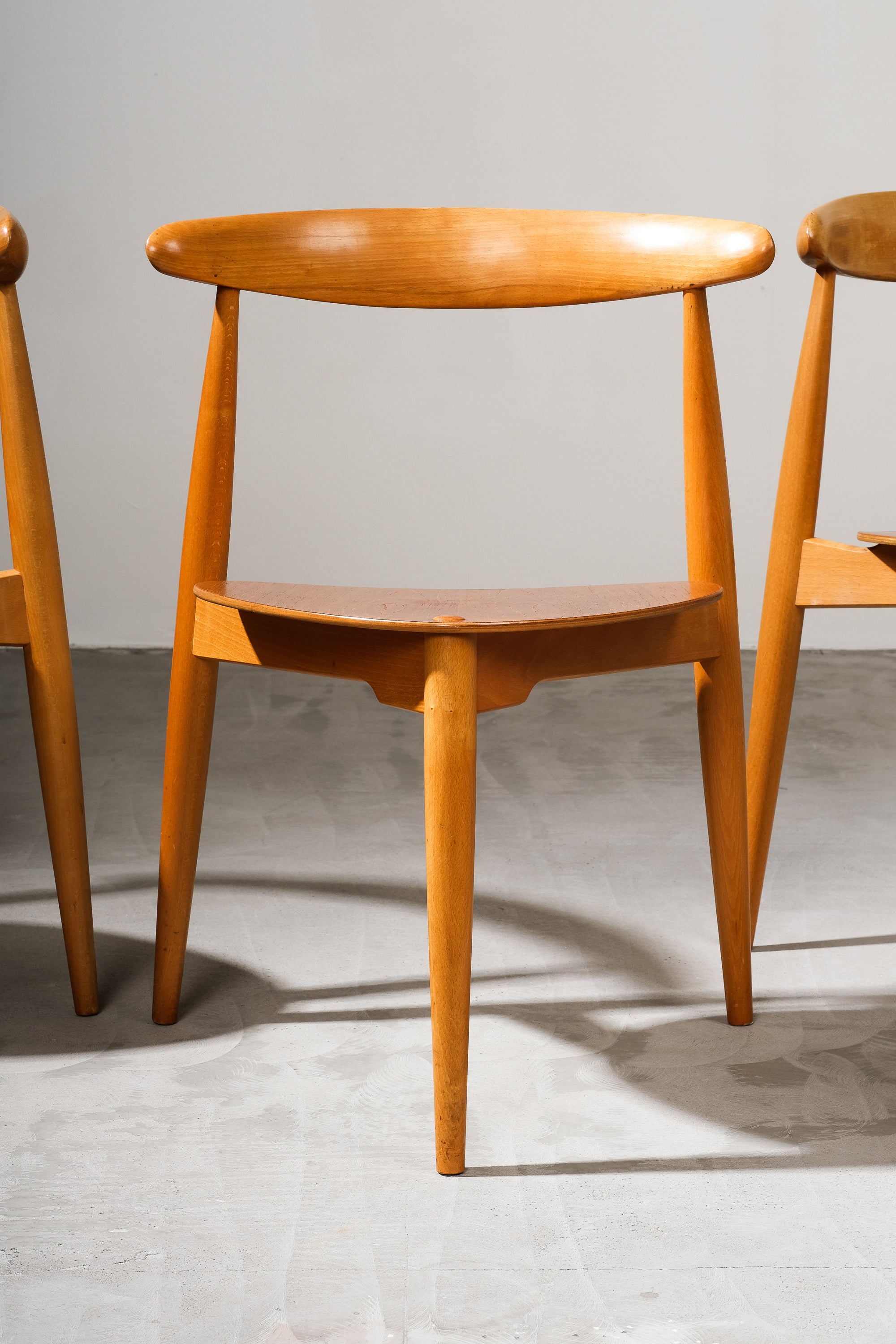 FH4103 Heart Dining Chairs by Hans Wegner for Fritz Hansen, Denmark, 1950s, Set 4