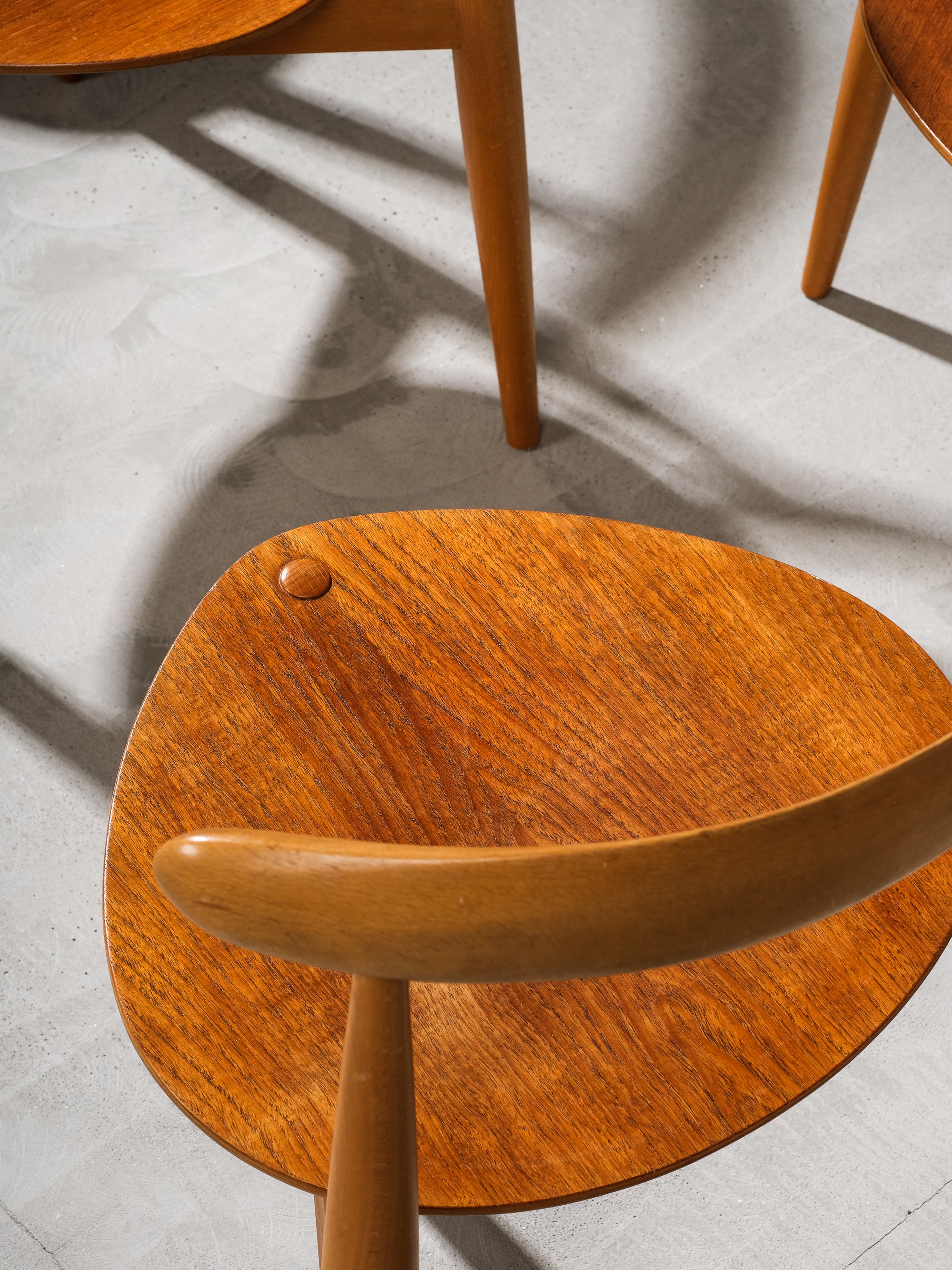 FH4103 Heart Dining Chairs by Hans Wegner for Fritz Hansen, Denmark, 1950s, Set 4