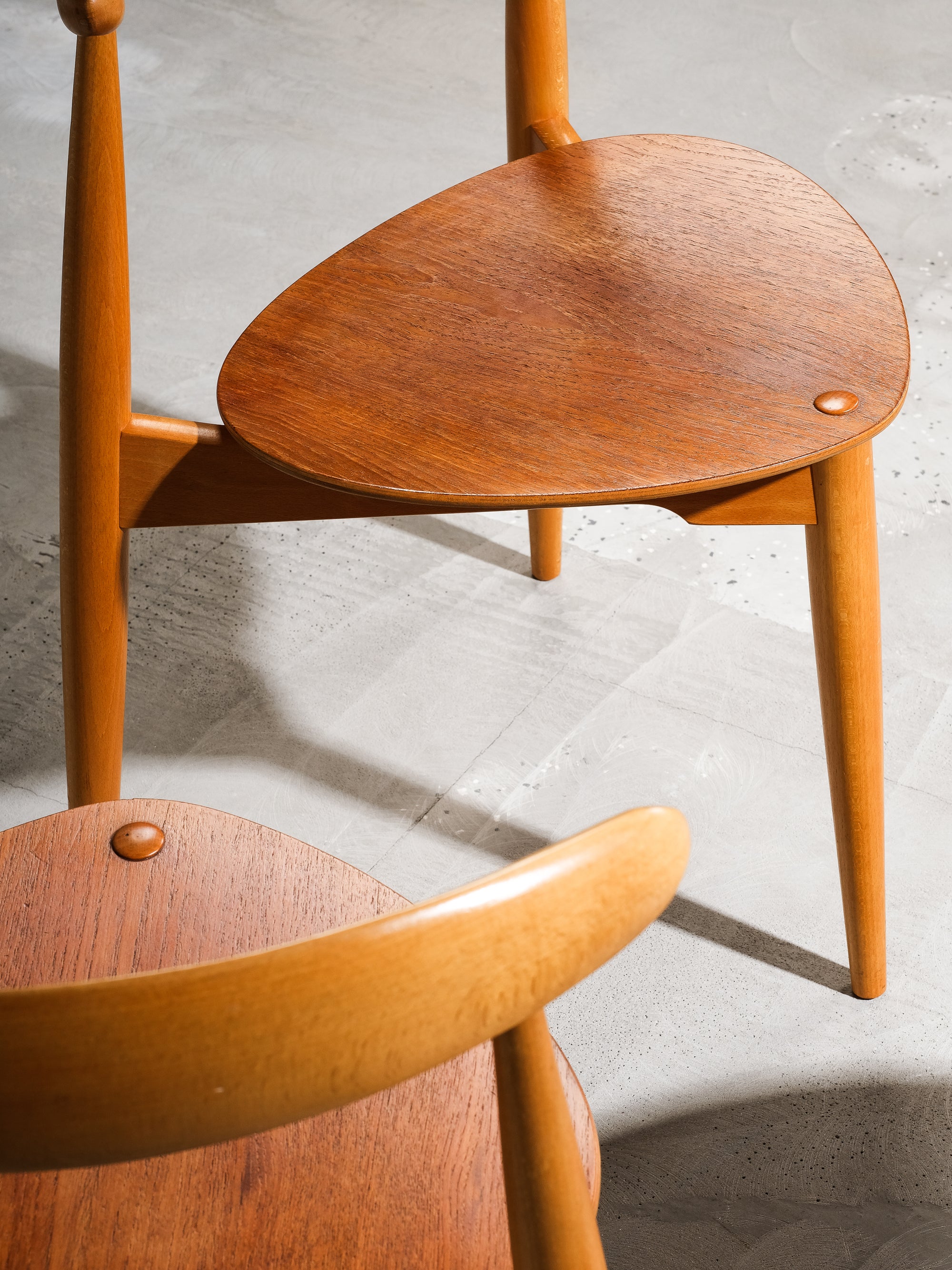 FH4103 Heart Dining Chairs by Hans Wegner for Fritz Hansen, Denmark, 1950s, Set 4