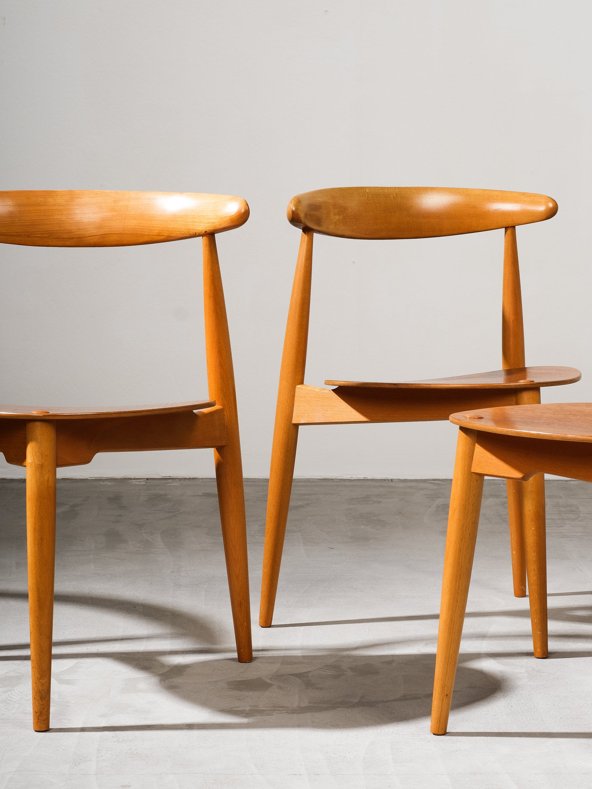 FH4103 Heart Dining Chairs by Hans Wegner for Fritz Hansen, Denmark, 1950s, Set 4
