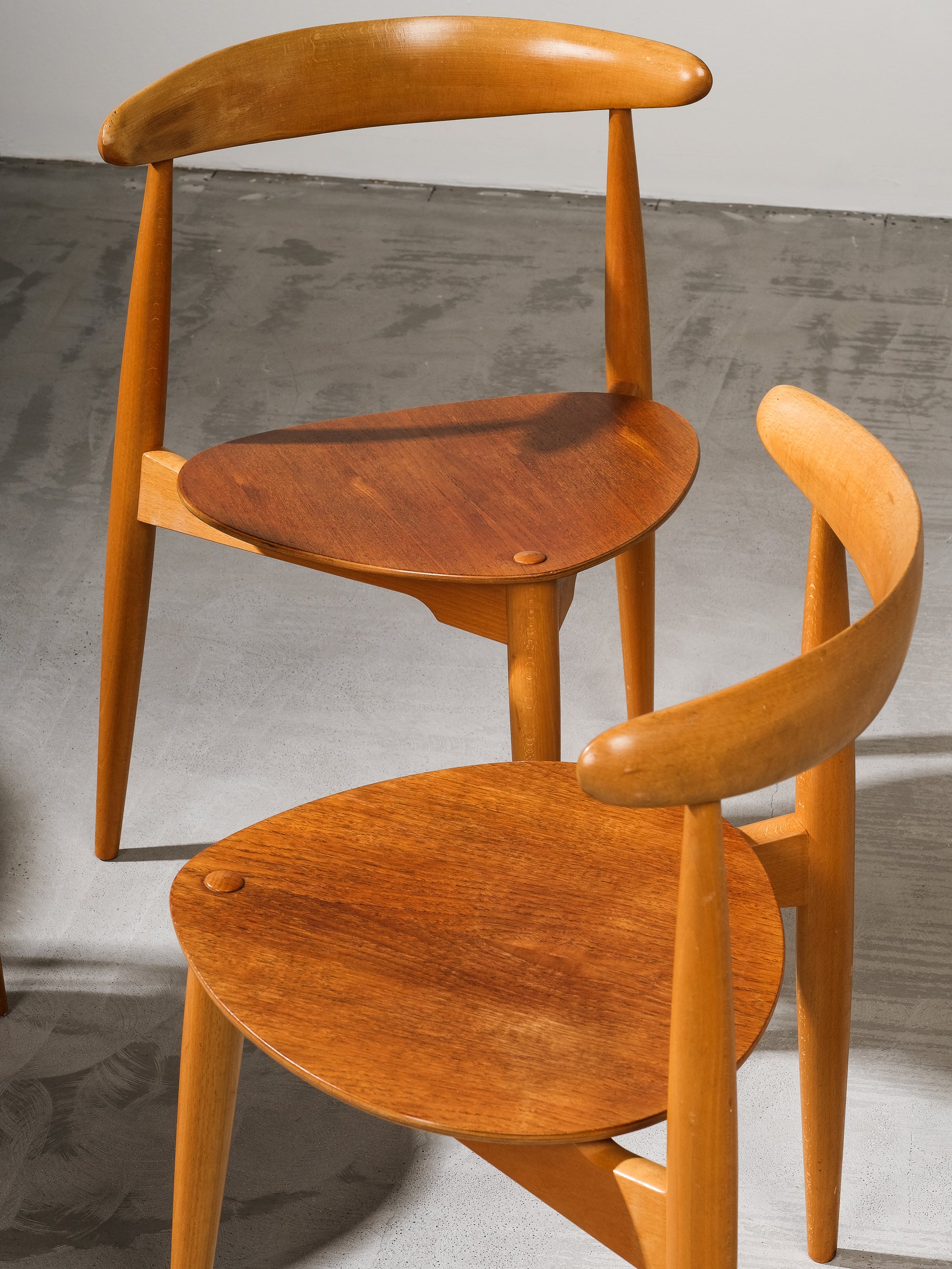 FH4103 Heart Dining Chairs by Hans Wegner for Fritz Hansen, Denmark, 1950s, Set 4