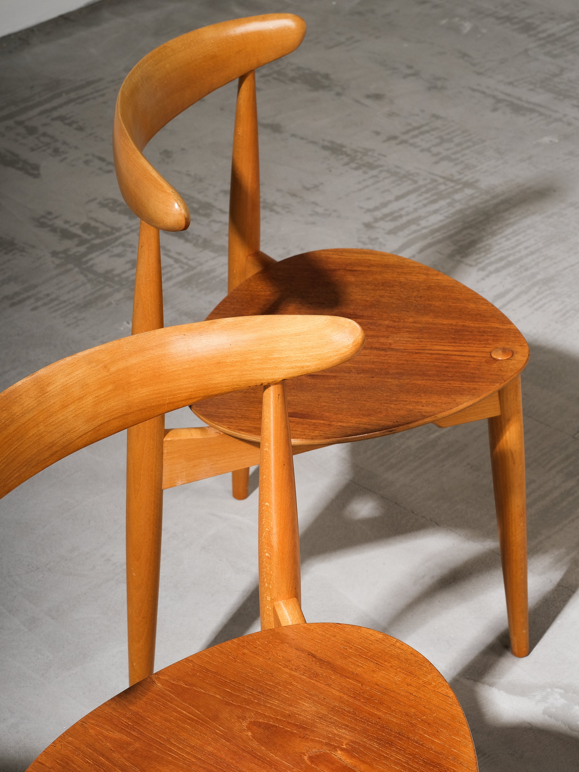 FH4103 Heart Dining Chairs by Hans Wegner for Fritz Hansen, Denmark, 1950s, Set 4