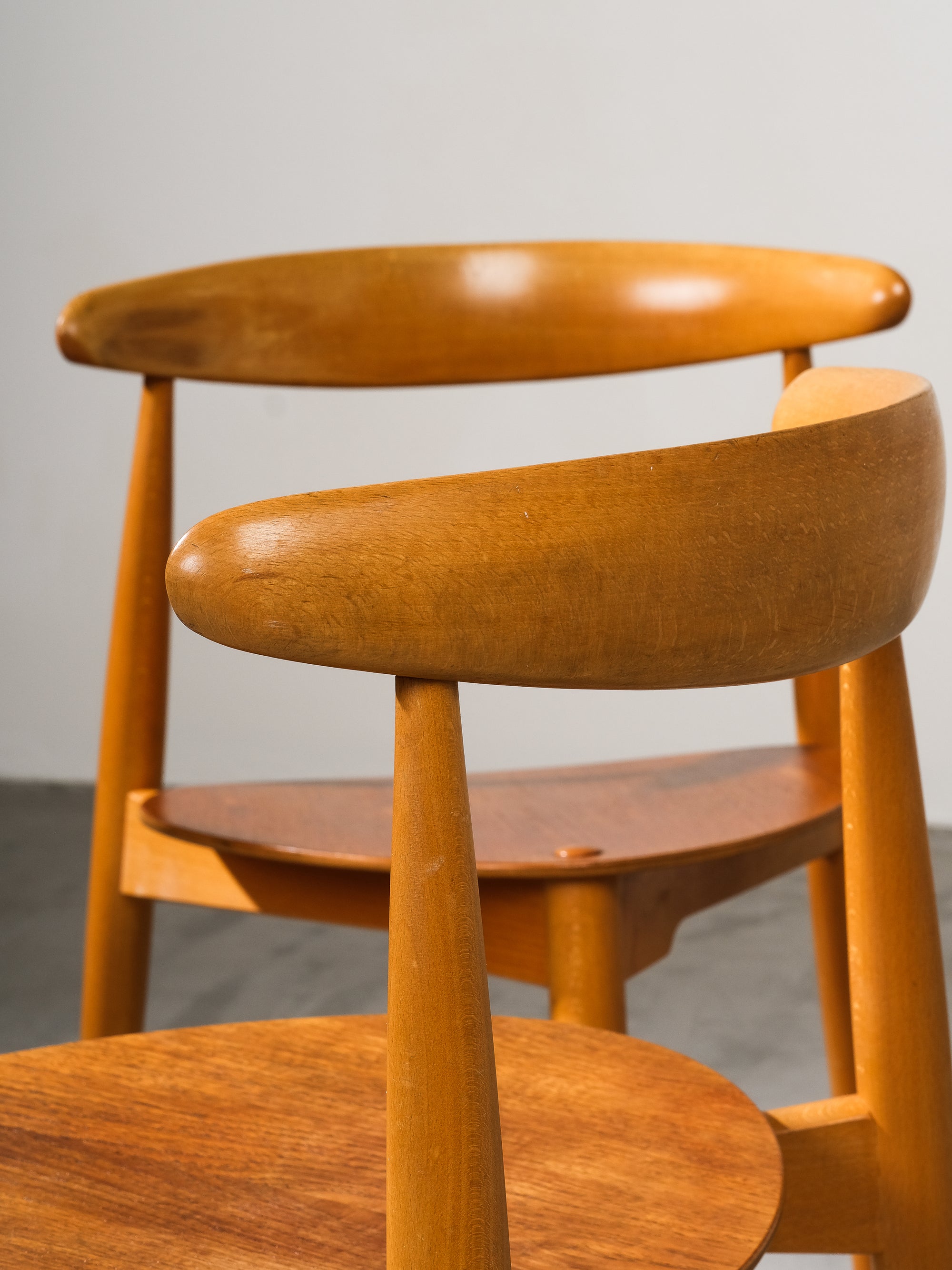 FH4103 Heart Dining Chairs by Hans Wegner for Fritz Hansen, Denmark, 1950s, Set 4