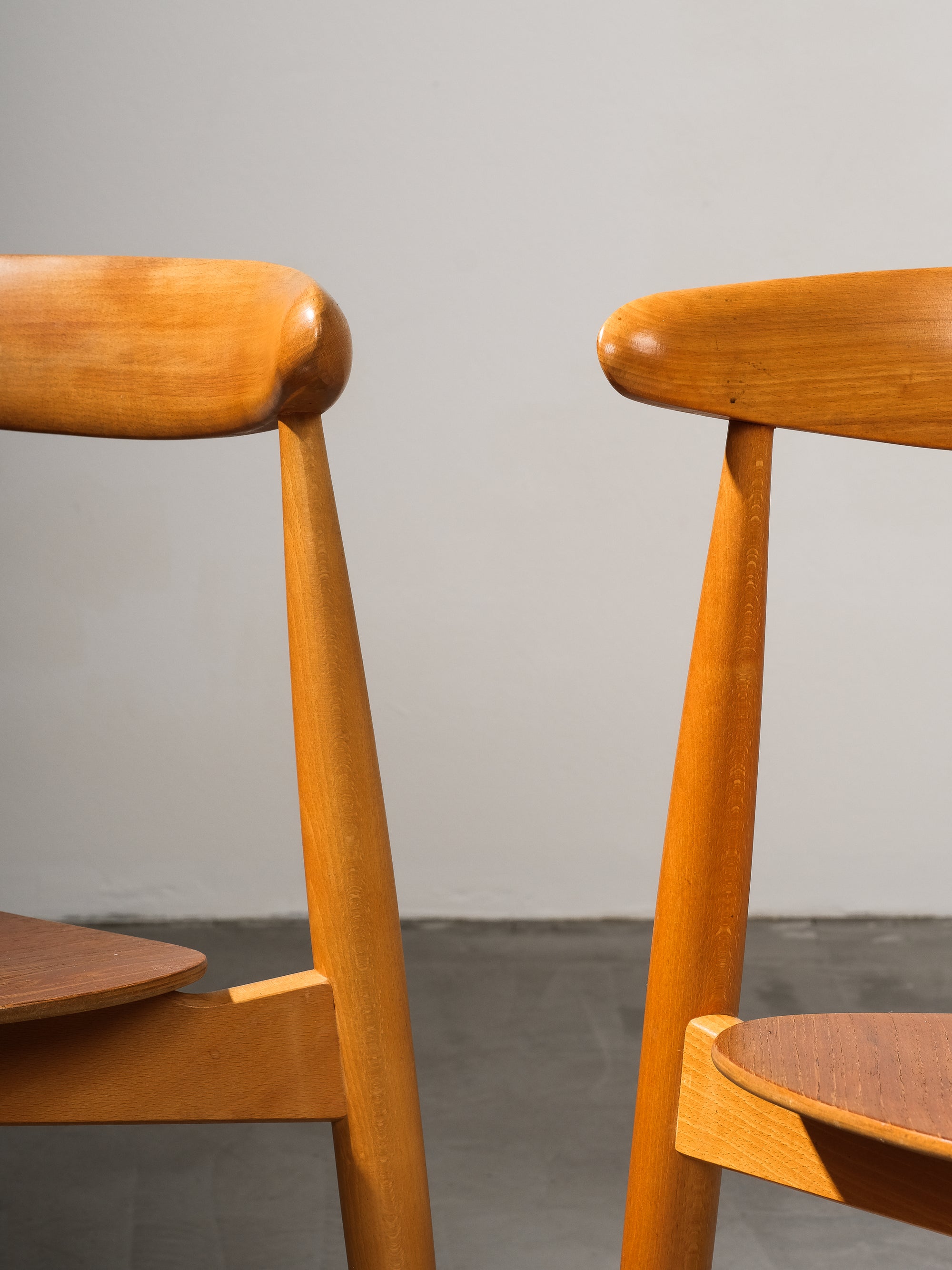 FH4103 Heart Dining Chairs by Hans Wegner for Fritz Hansen, Denmark, 1950s, Set 4