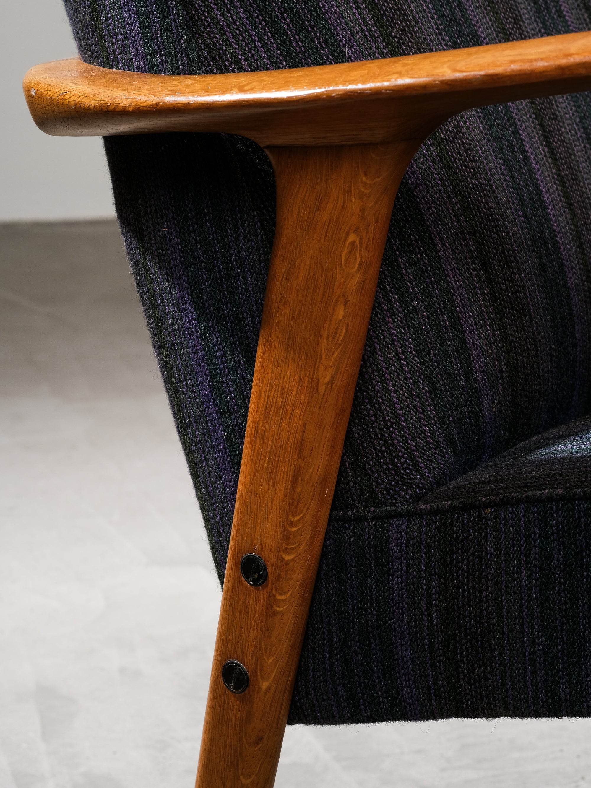 Oak "Tunis" Lounge Chairs by Inge Andersson for Bröderna Anderssons, 1960s