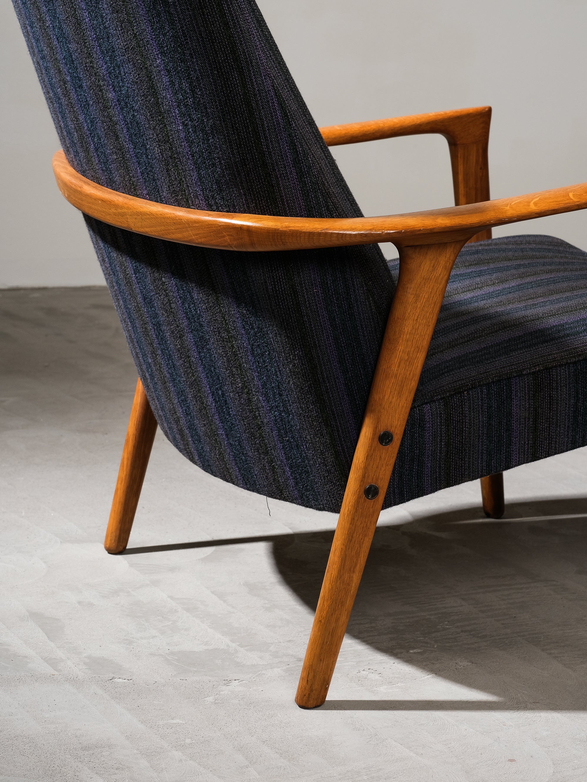 Oak "Tunis" Lounge Chairs by Inge Andersson for Bröderna Anderssons, 1960s