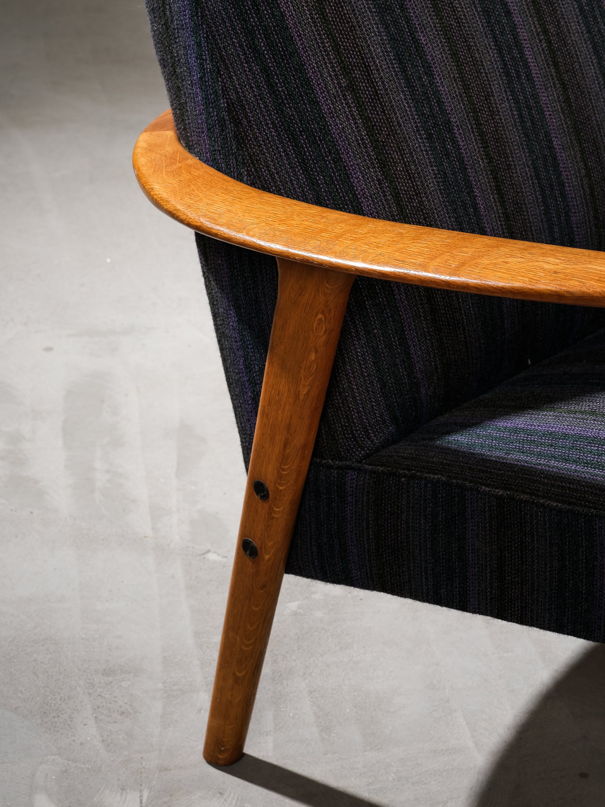 Oak "Tunis" Lounge Chairs by Inge Andersson for Bröderna Anderssons, 1960s