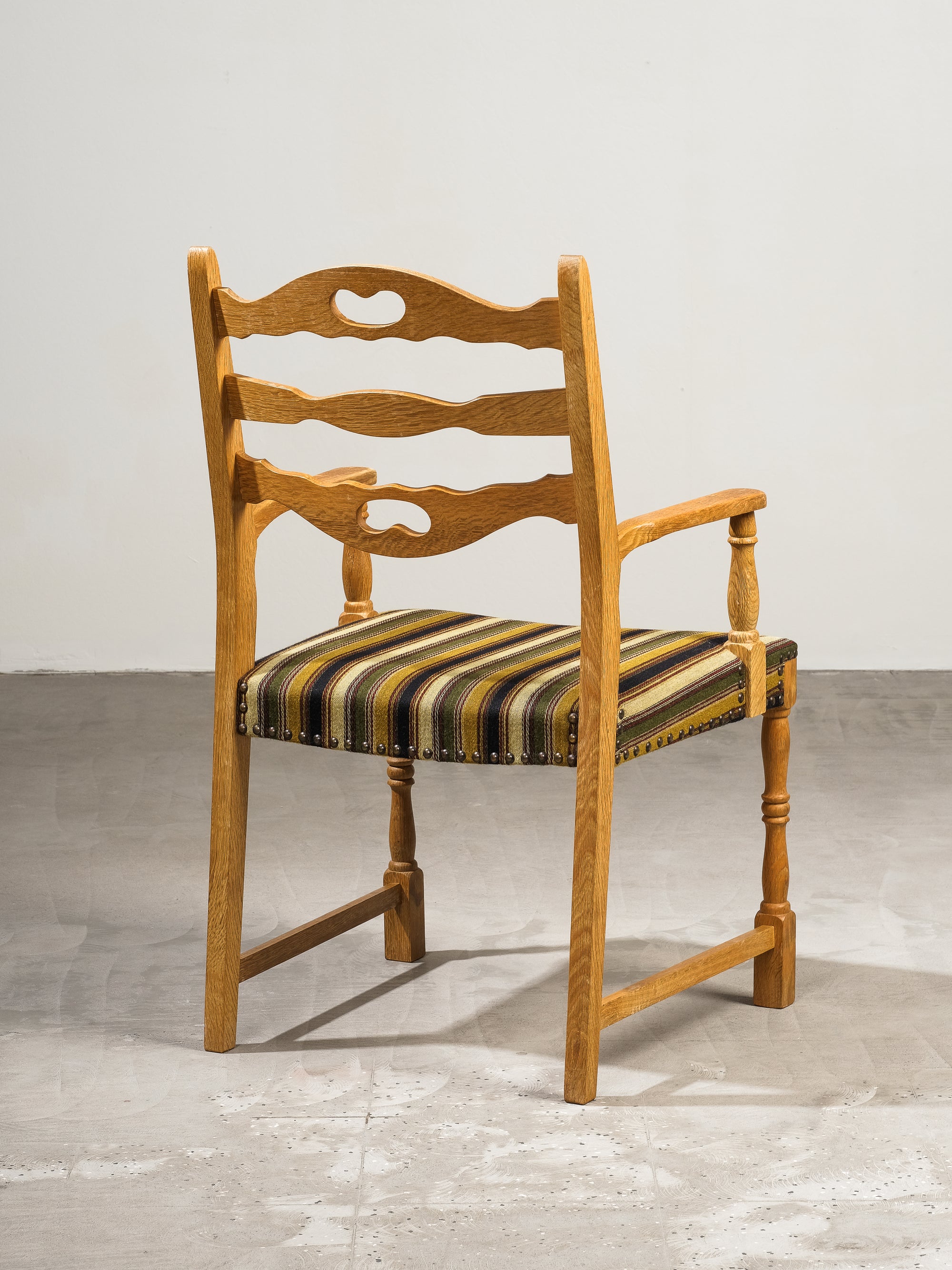 Mid-Century Oak Danish Dining Chairs by Henning Kjærnulf, Denmark, Set of 6
