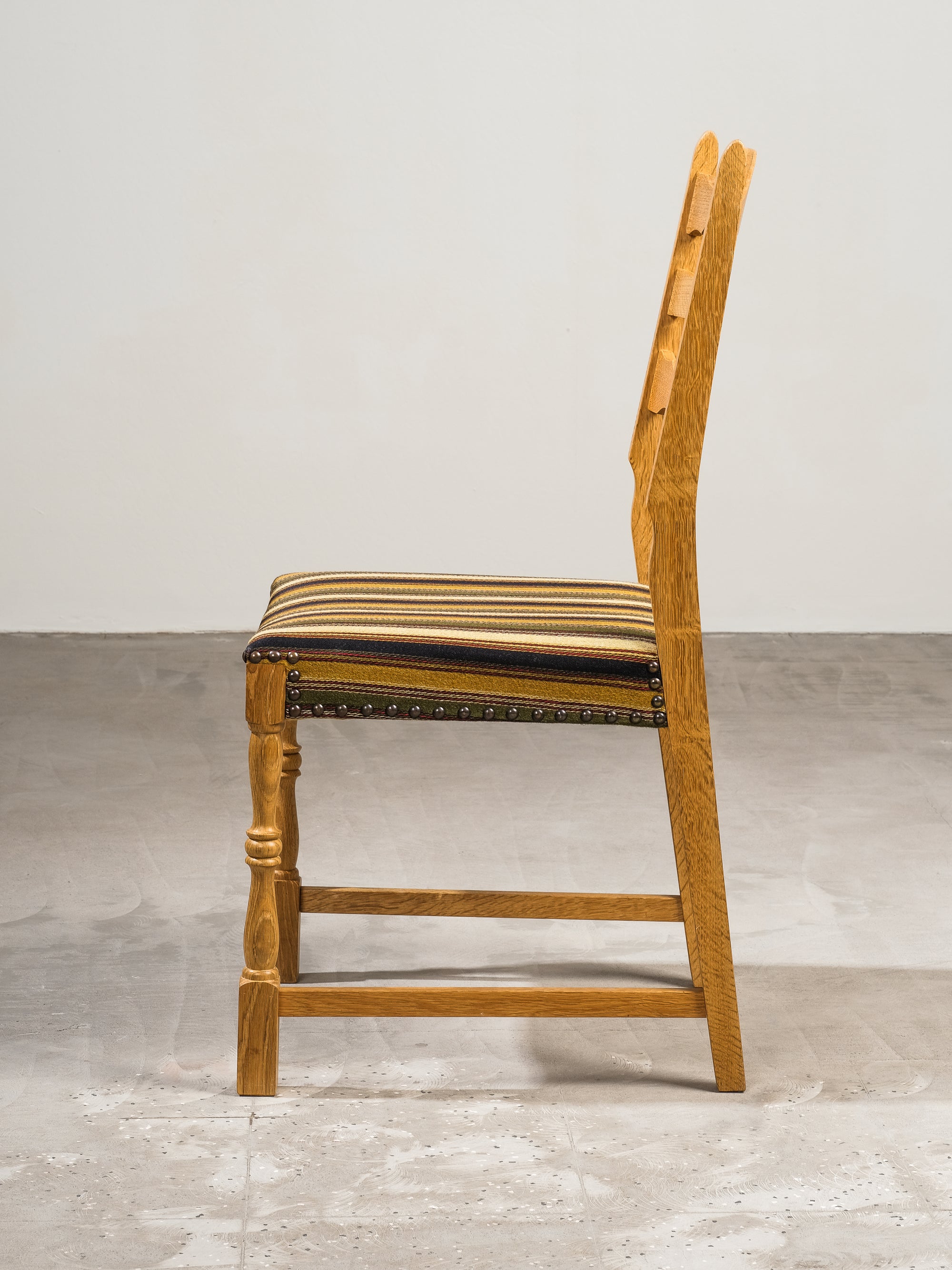 Mid-Century Oak Danish Dining Chairs by Henning Kjærnulf, Denmark, Set of 6