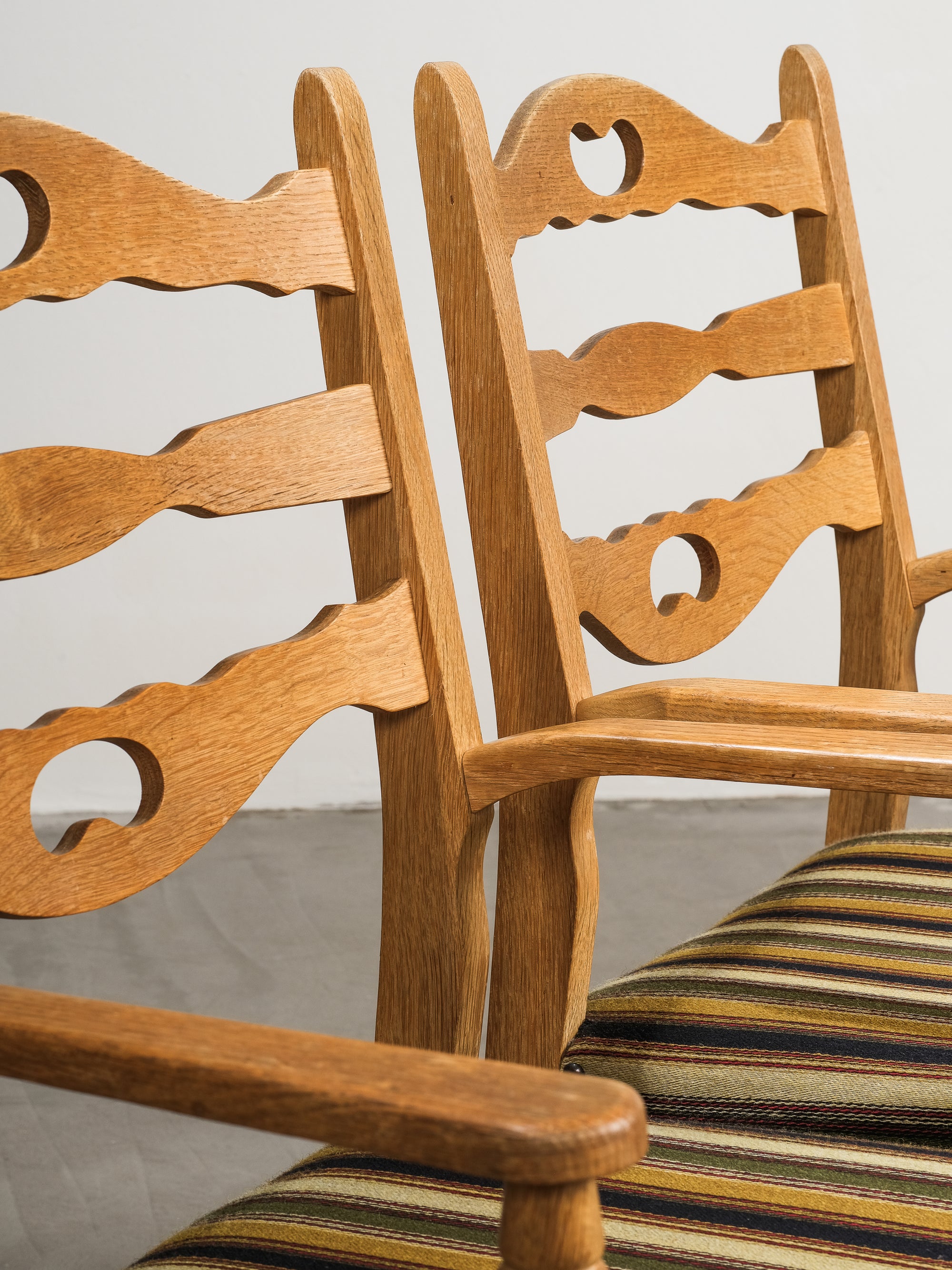 Mid-Century Oak Danish Dining Chairs by Henning Kjærnulf, Denmark, Set of 6