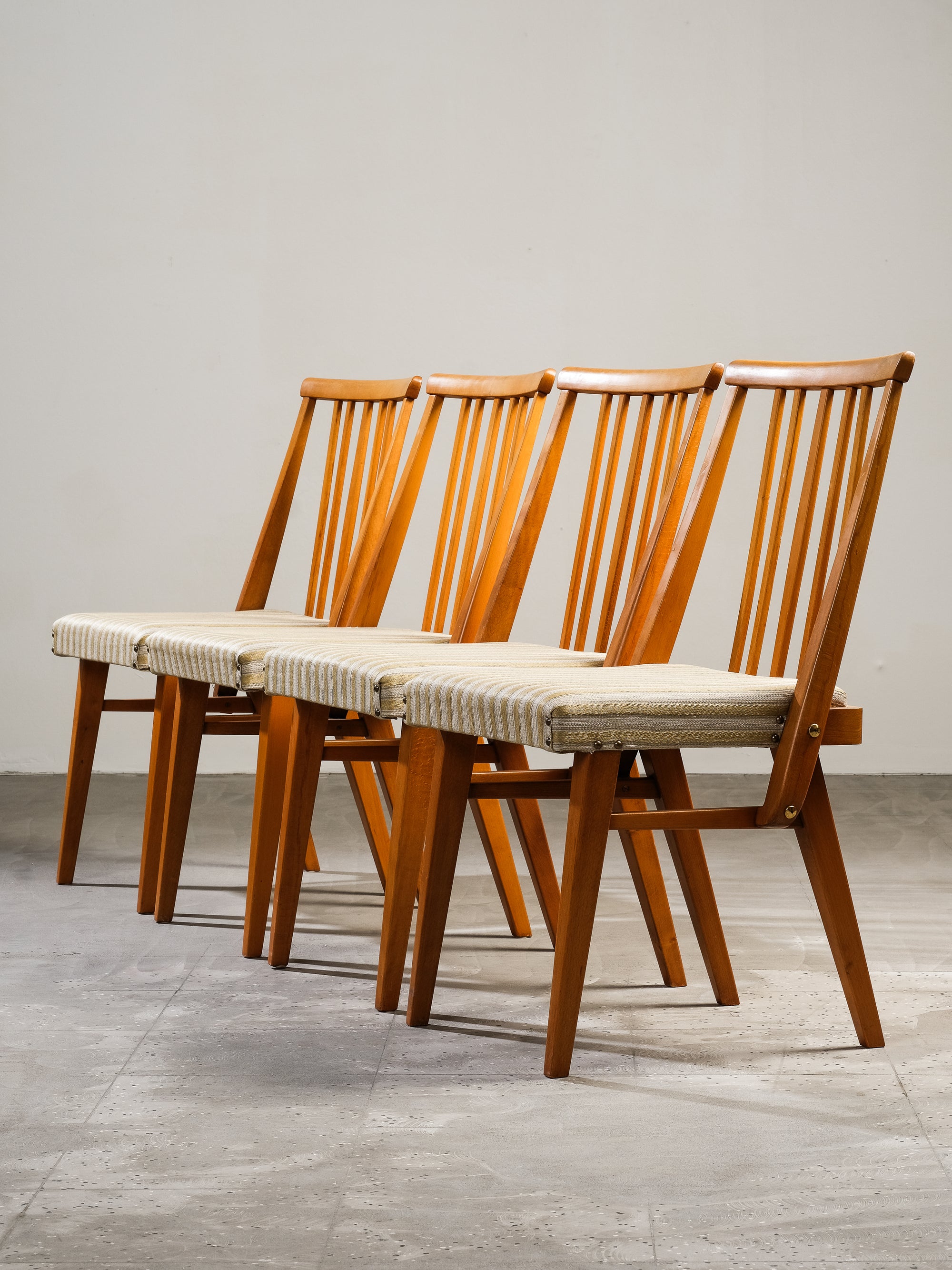 Vintage Swedish Dining Chairs, Set of 4