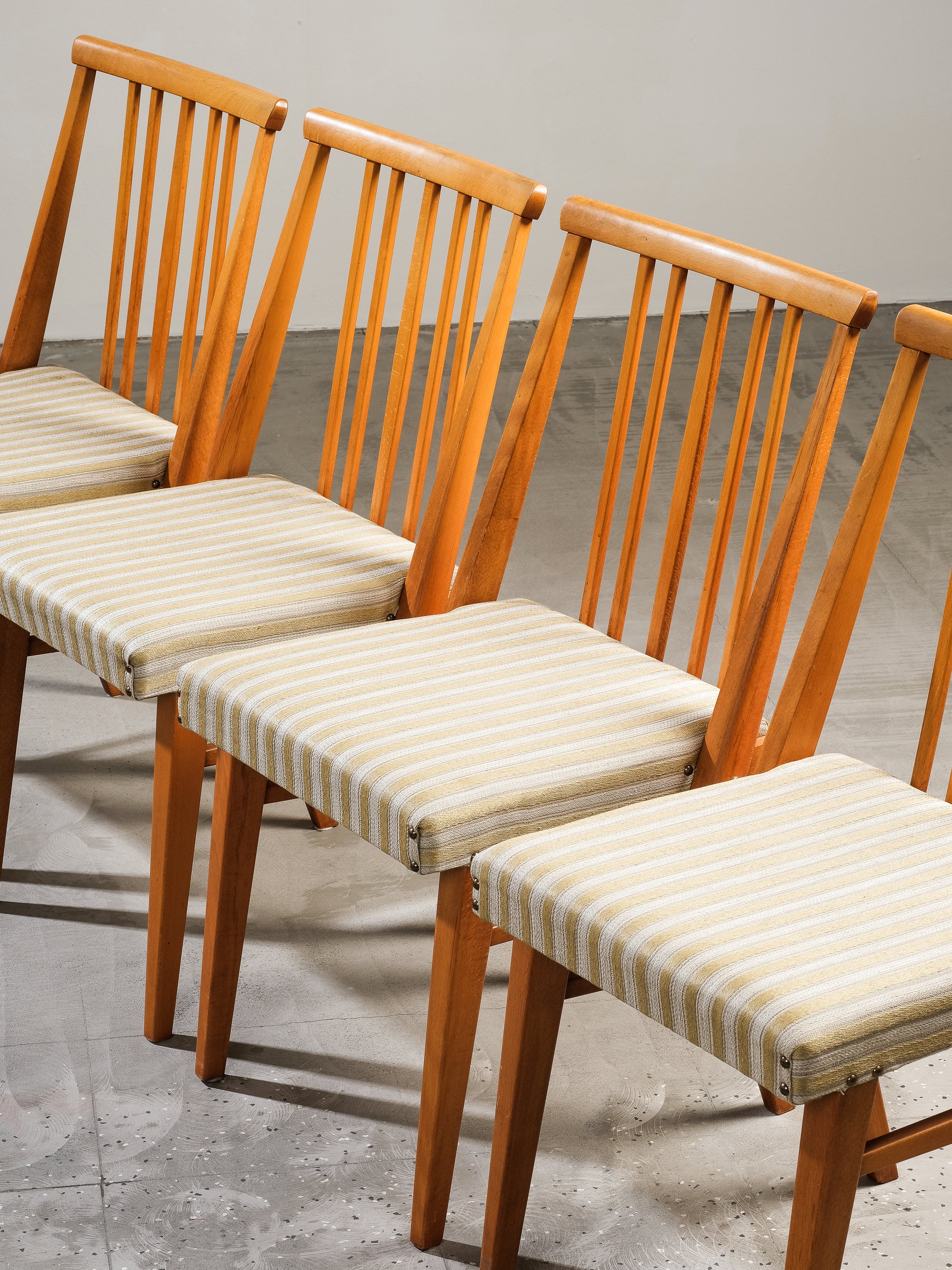 Vintage Swedish Dining Chairs, Set of 4