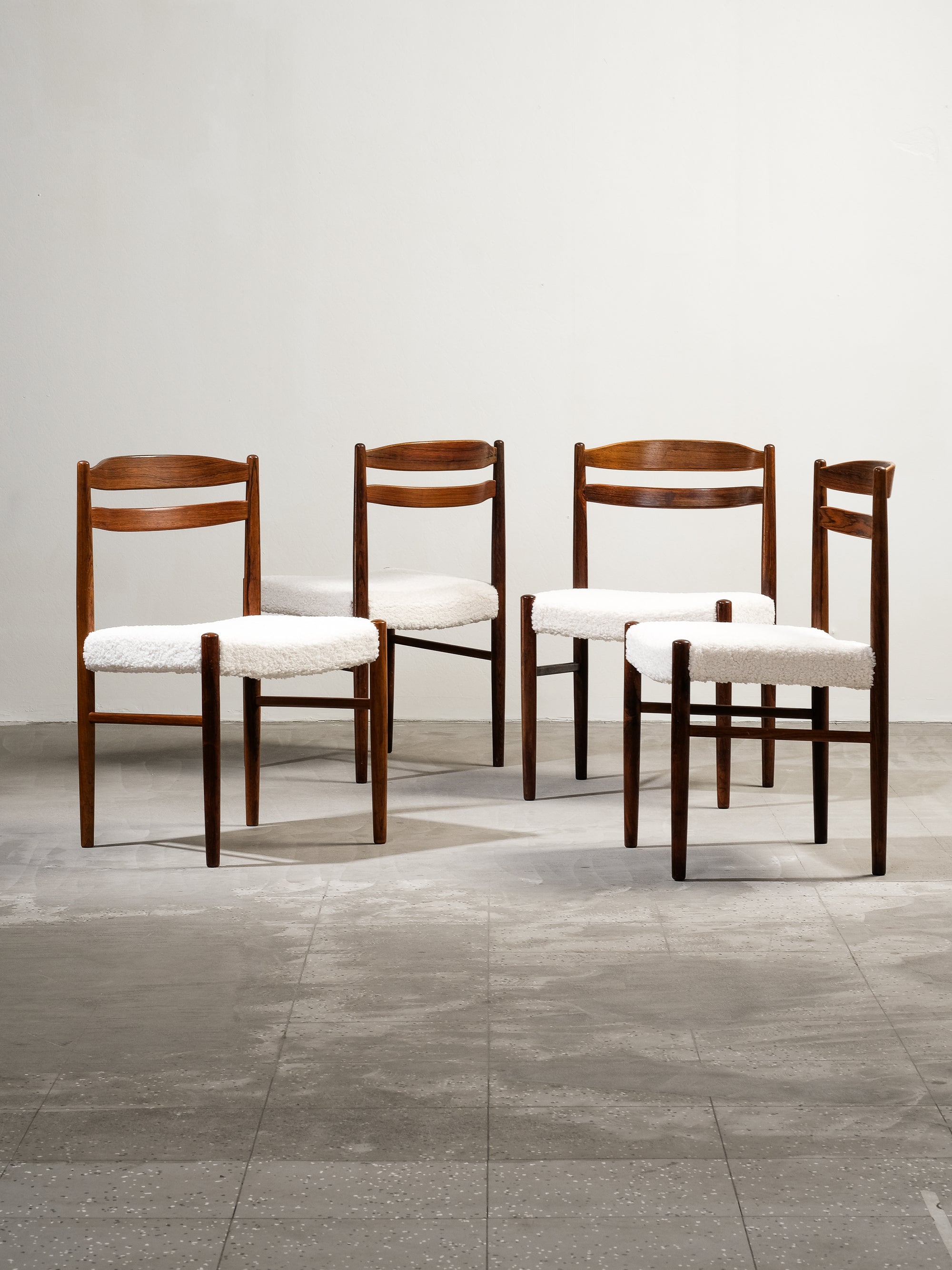 Set of 4 Dining Chairs by Albin Johansson & Söner, Sweden, 1950s